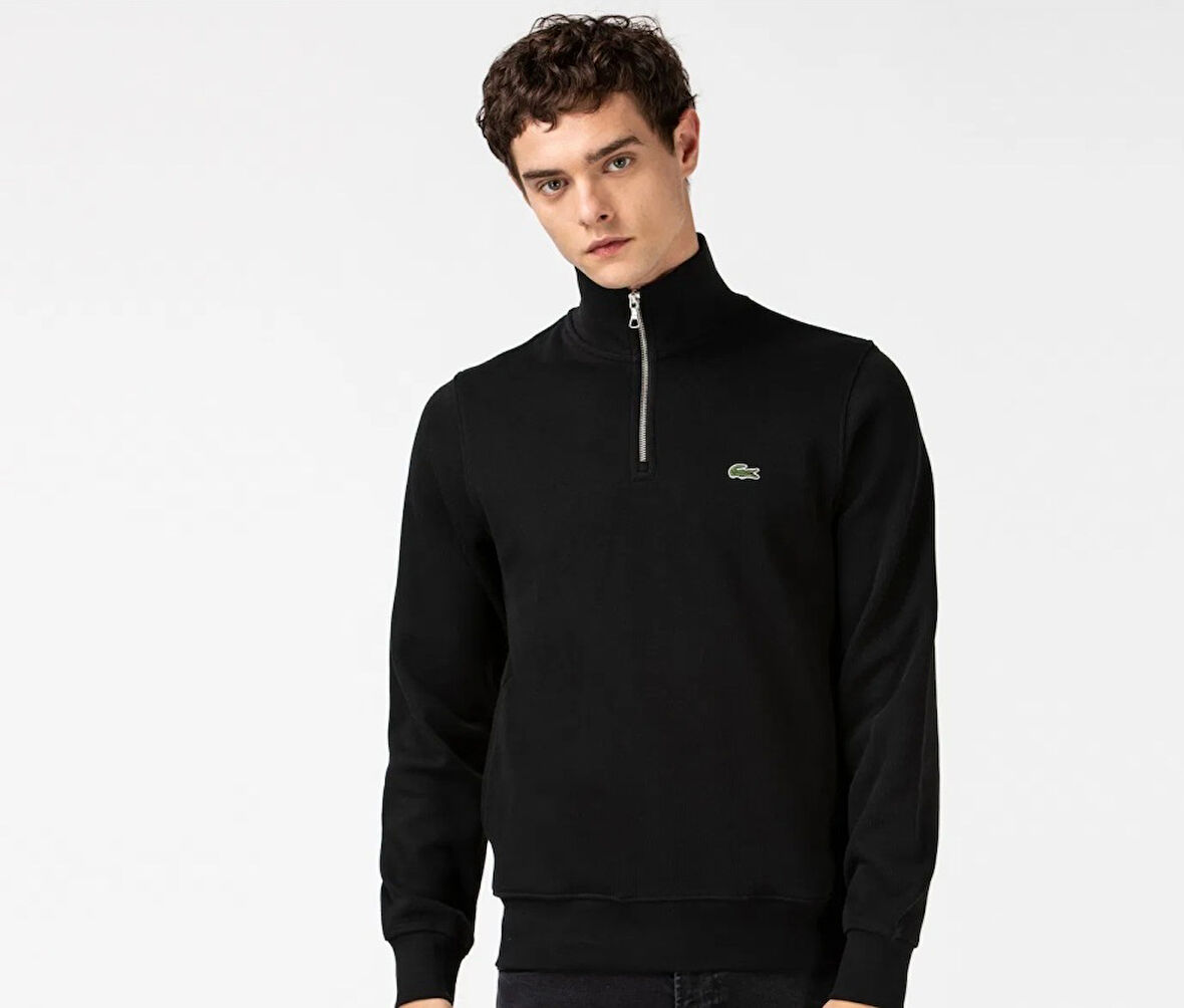 Lacoste Regular Yarım Fermuar Sweatshirt