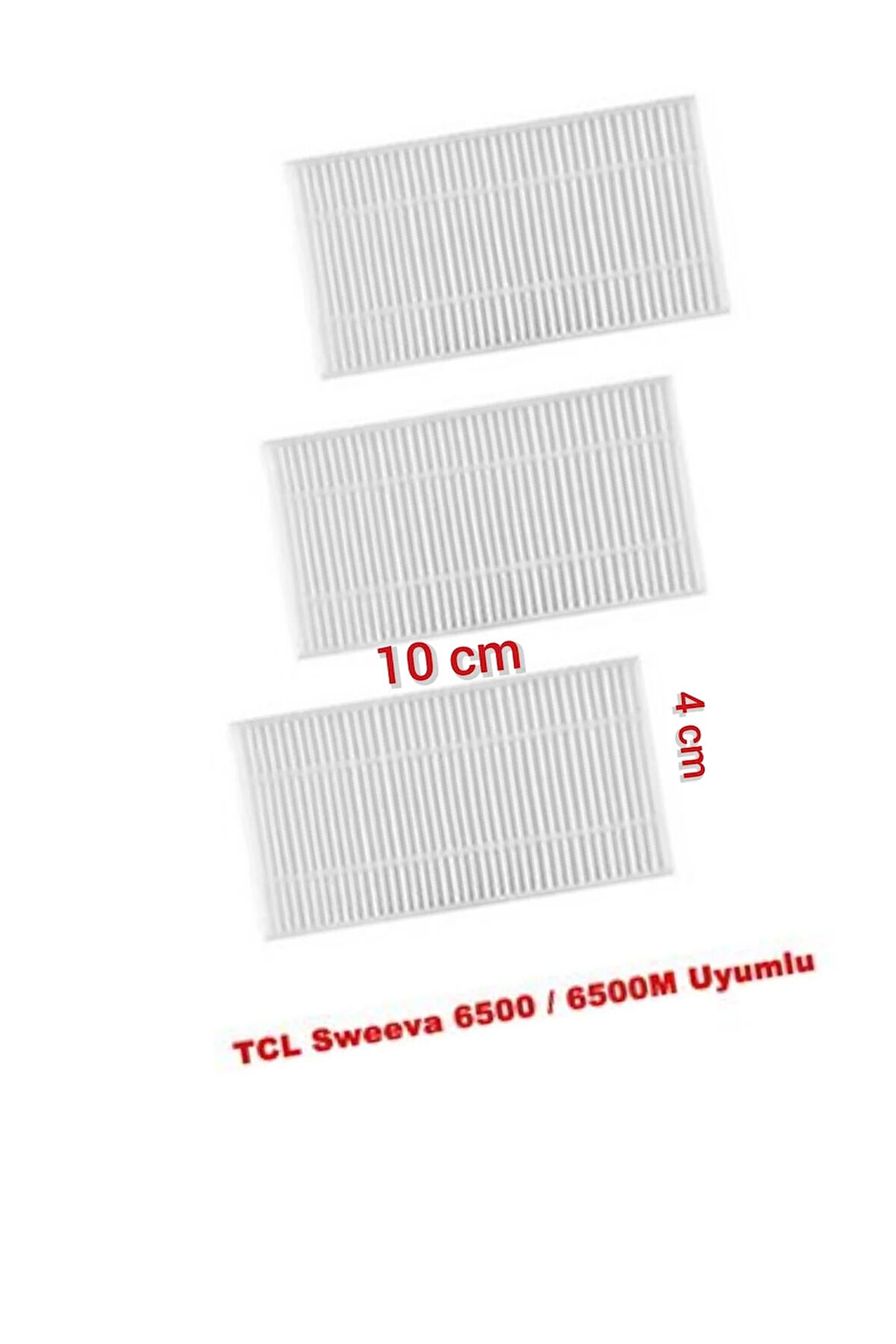 TCL Sweeva 6500 / 6500M Uyumlu 3 Adet Hepa Filtre