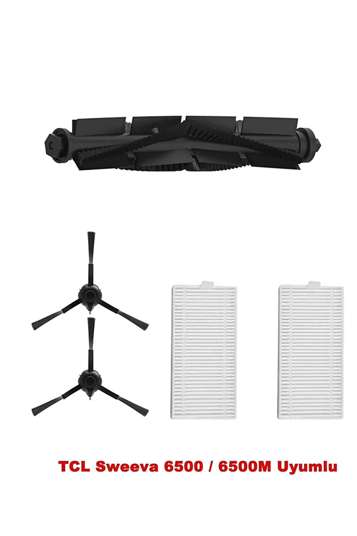 Tcl Sweeva 6000m / 6500m Moplu Model Uyumlu Yedek Fırça Filtre Seti