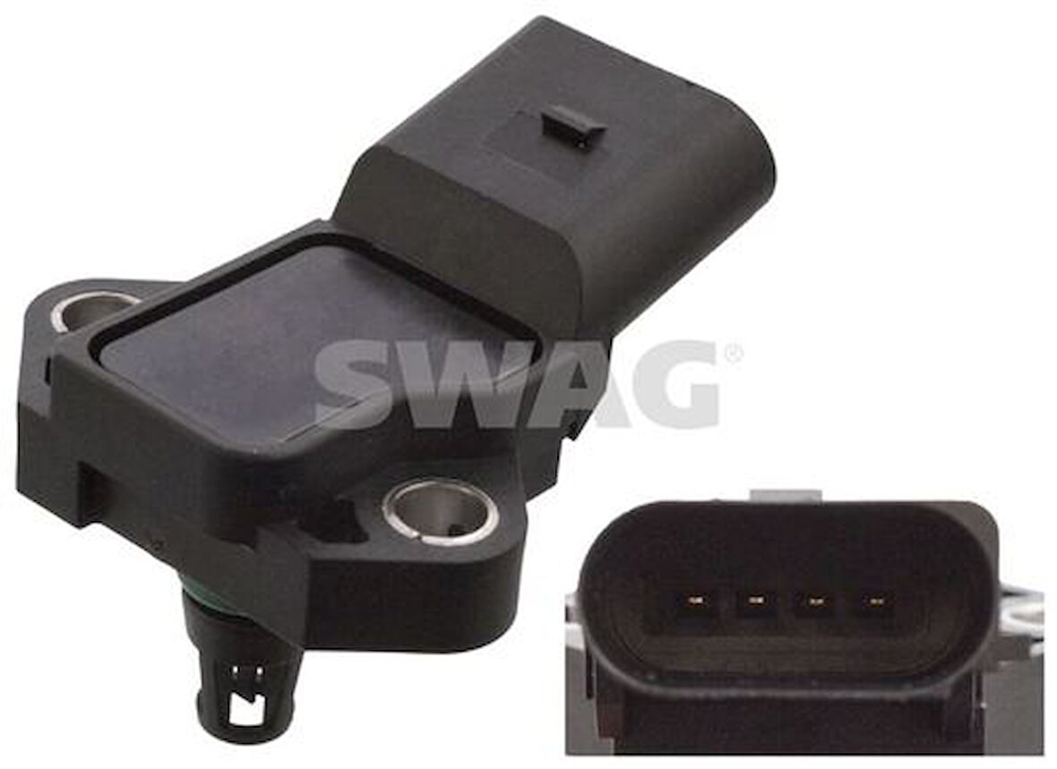 Swag 30105744 Turbo Basınç Map Sensörü A4 A5 A6 A8 Q5 T6 T7 2.0 TFSI TSI CAEA CDNB CESA CPMA CPMB 038906051E