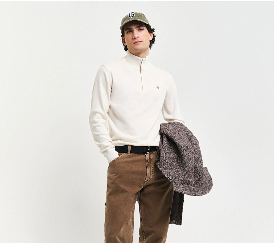 Gant Erkek Yarım Fermuar Sweatshirt