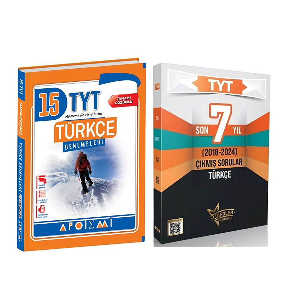 Apotemi TYT Türkçe Deneme ve 7 Yıl Çıkmış Sorular Seti 2 Kitap