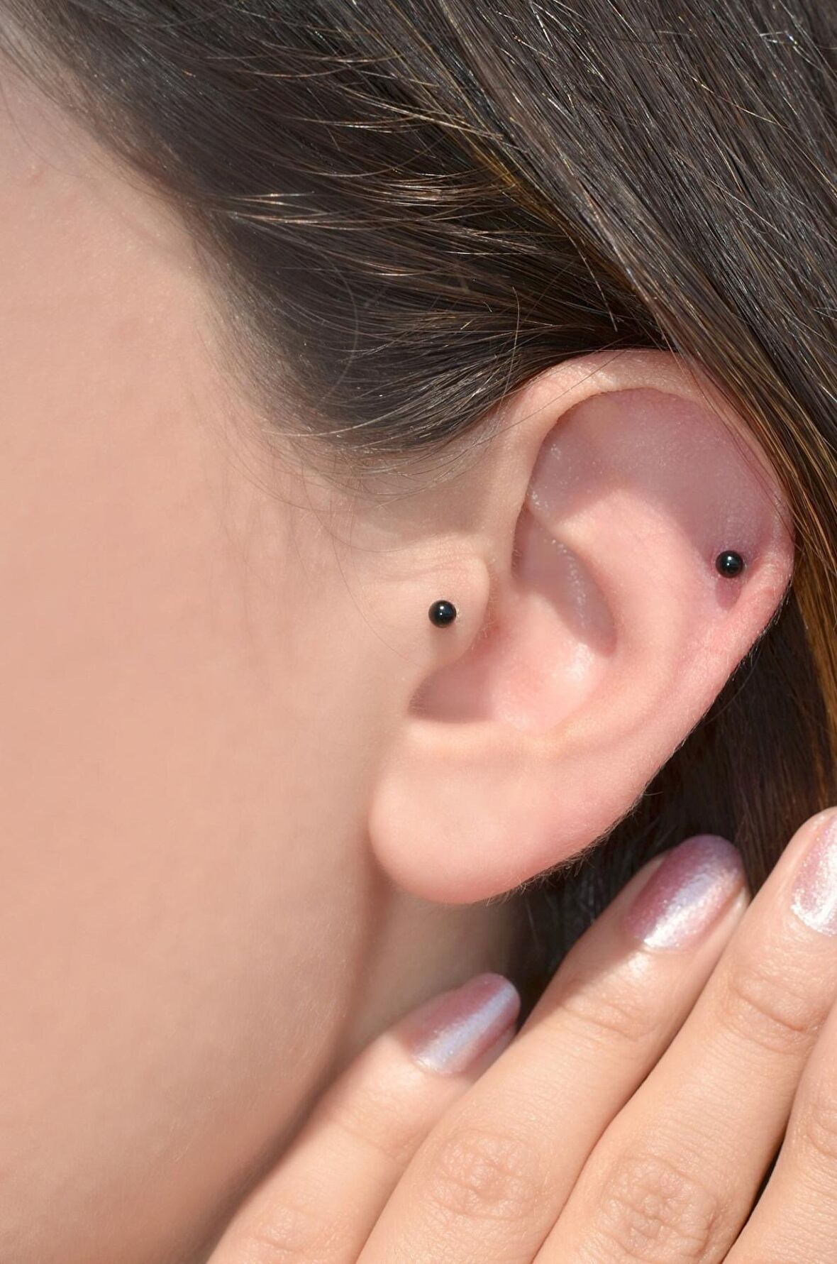 Siyah Çelik Top Piercing 8 mm