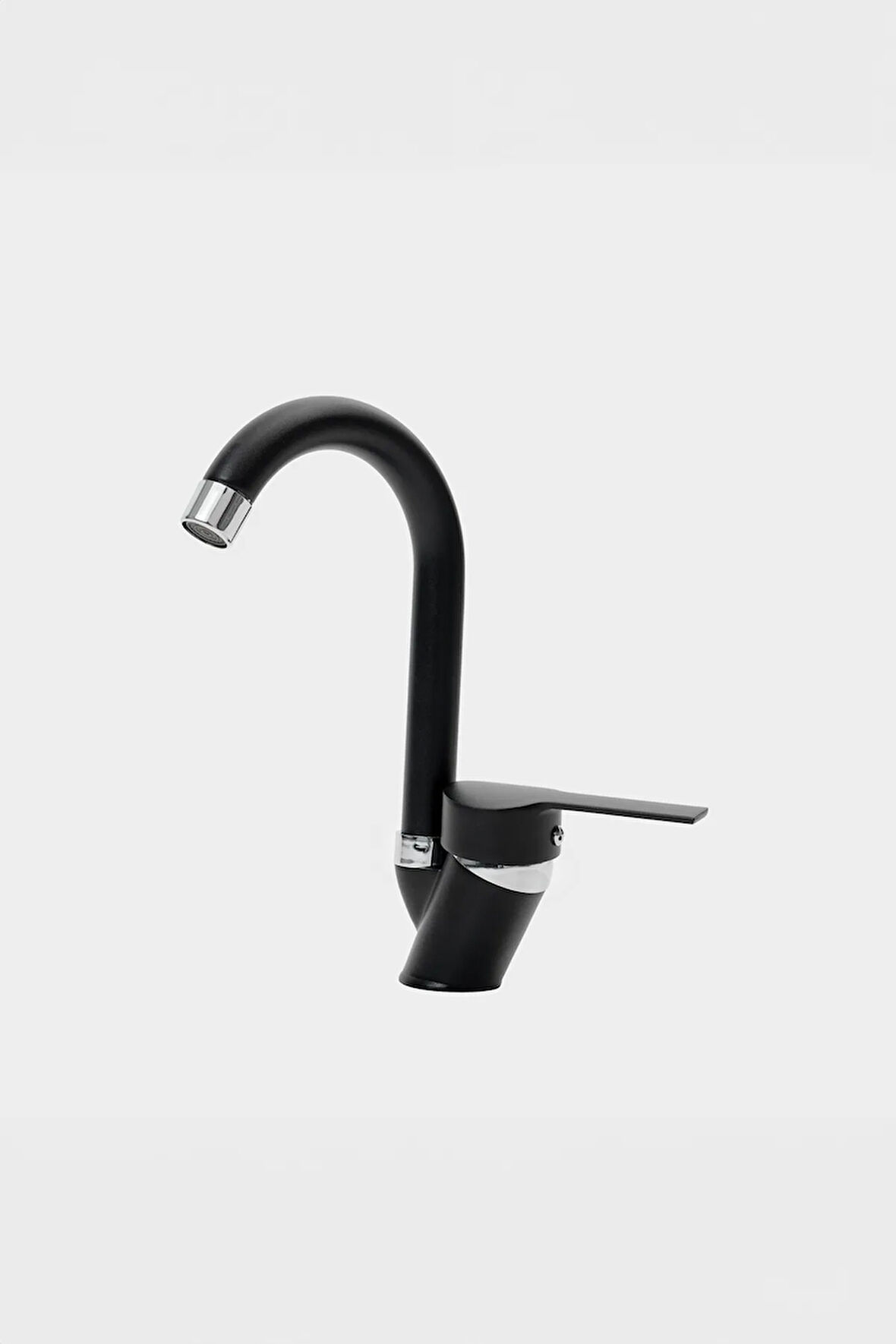 Modern Siyah Kuğu Mutfak Lavabo Bataryası | 40'lık | Pirinç | Garantili | Lüx, Modern Ve Şık Armatür