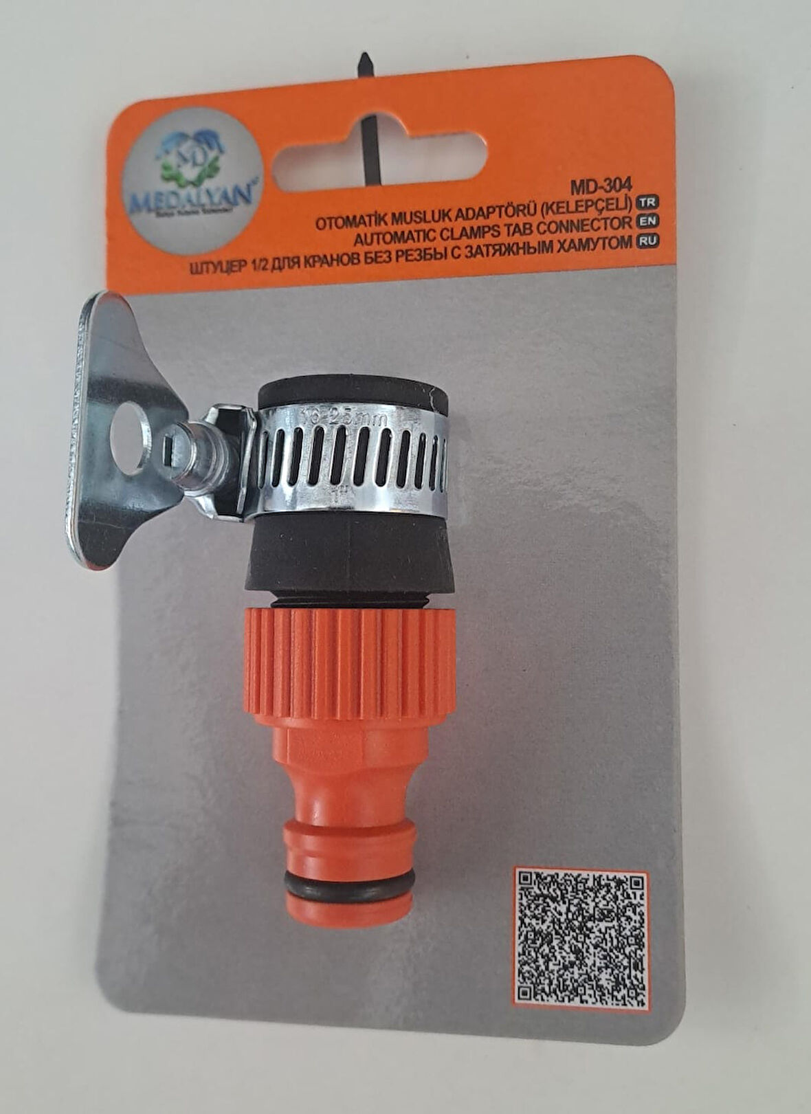 MEDALYAN MUSLUK ADAPTÖRÜ KELEPÇELİ MD-304 ( 1 ADET FİYATIDIR )