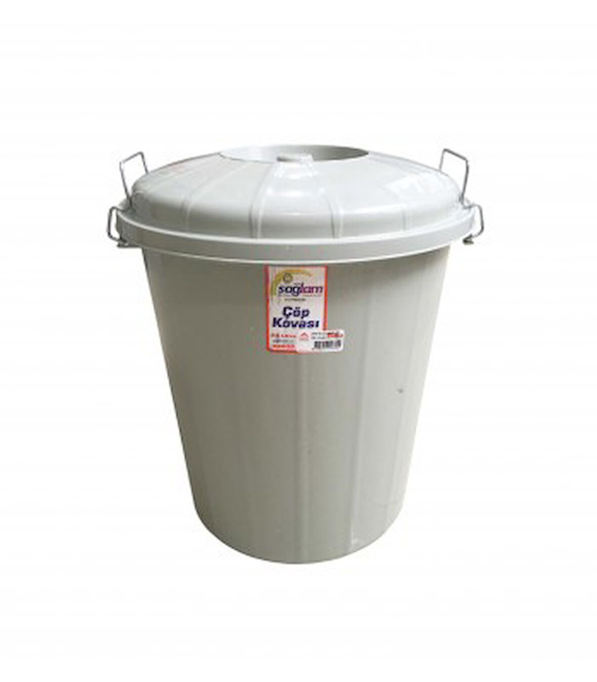 SAĞLAM ÇÖP KOVASI BATTAL 35 LT. KİLİTLİ 240