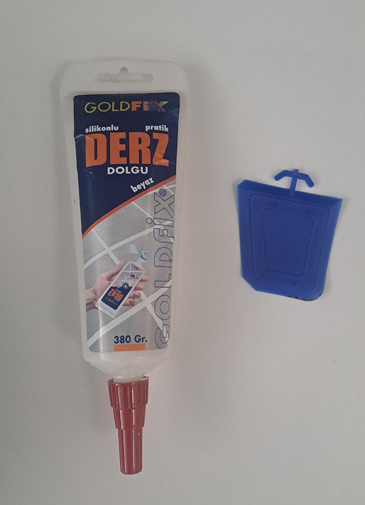 GOLDFİX DERZMATİK GAGA UÇLU BEYAZ 380 GR - HAZIR SİLİKONLU DERZ DOLGU