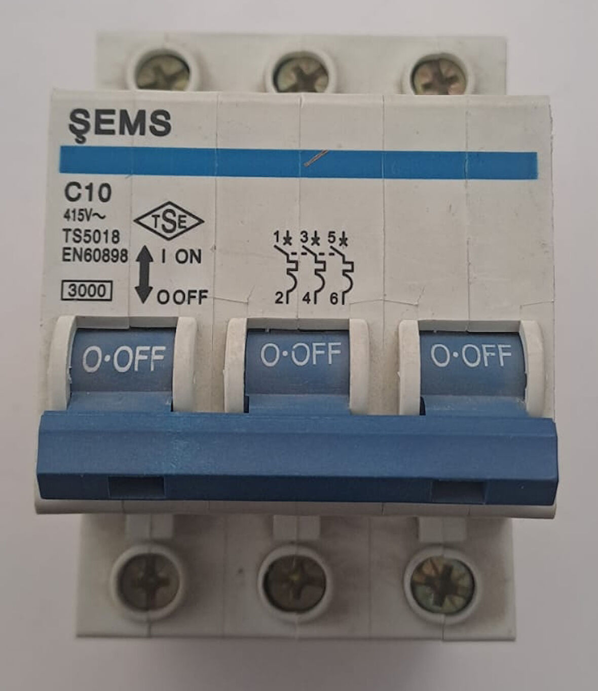 ŞEMS 3X10A 3000 KA C10 GRUP SİGORTA