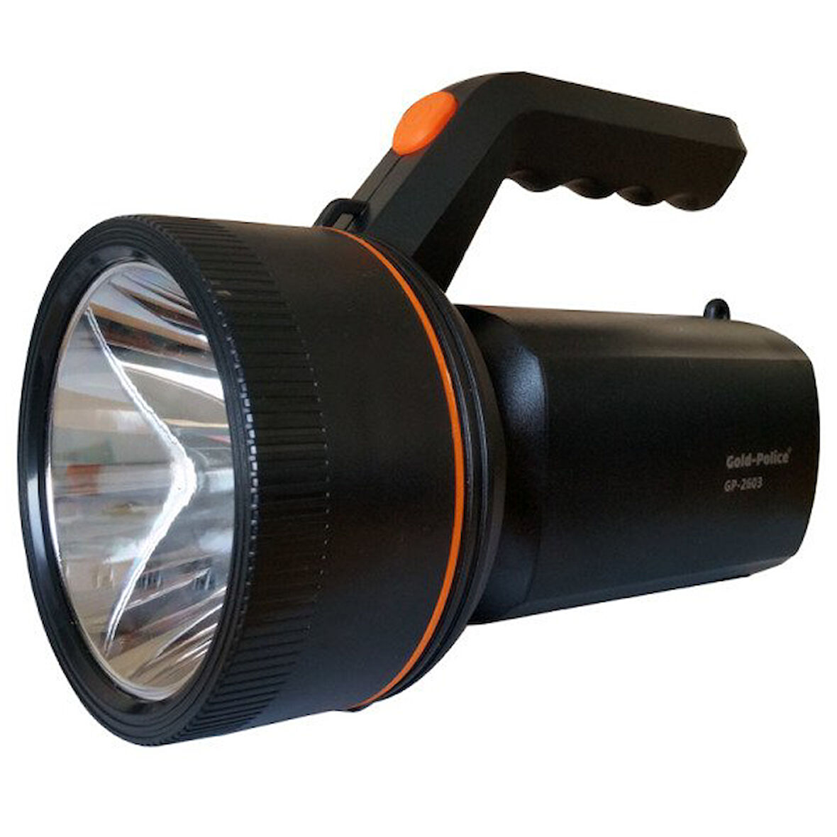 GOLD-POLİCE LED EL FENERİ ŞARJLI 10 W GP-2603 ( 21 cm )-( ÇAP 10.5 cm )