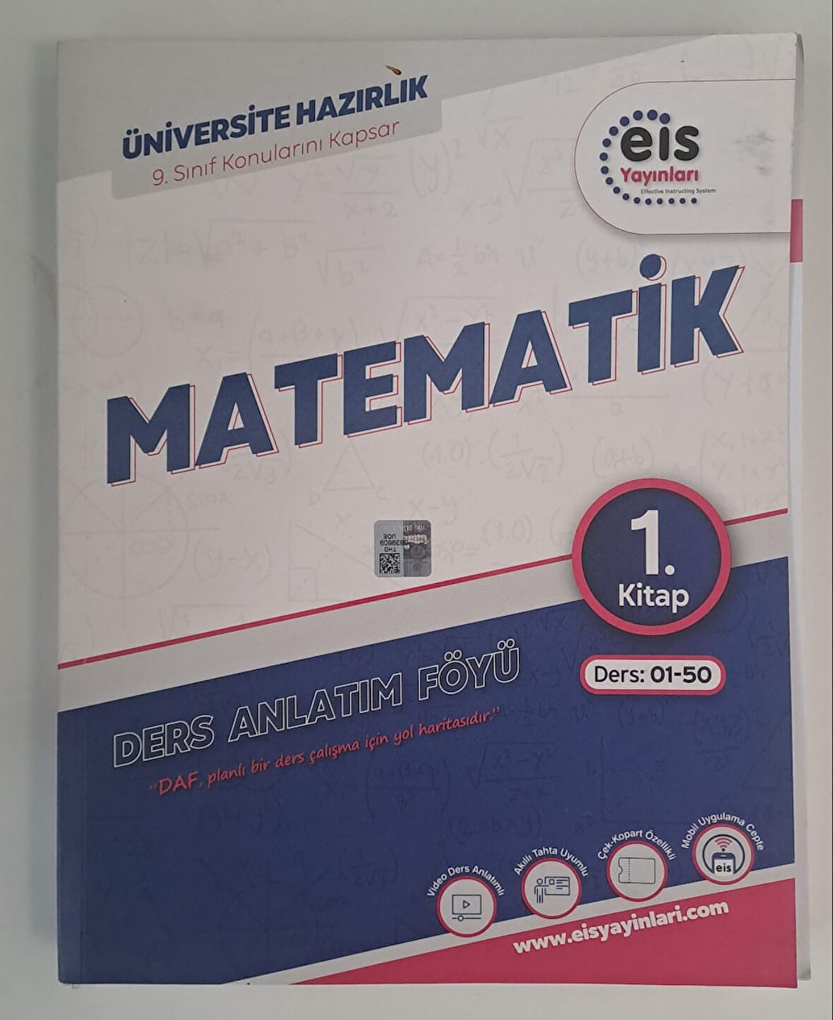 EİS YAYINLARI 9.SINIF MATEMATİK DERS ANLATIM FÖYÜ 1.KİTAP ( 2.EL )