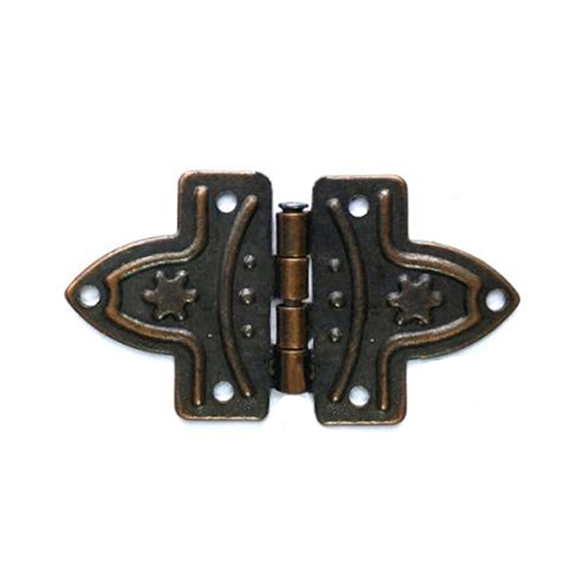 Yonca Menteşe 10 Adet Oksit 17x32 mm Kutu ve Sandık Menteşesi Hobi Maket