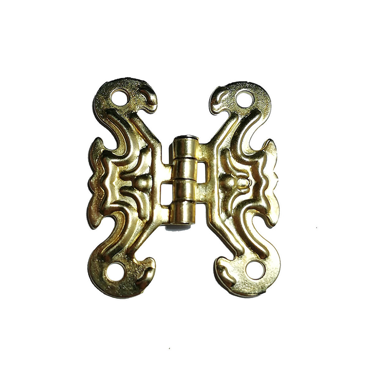Kelebek Menteşe 10 Adet Sarı 33x40 mm Kutu ve Sandık Menteşesi Hobi Maket
