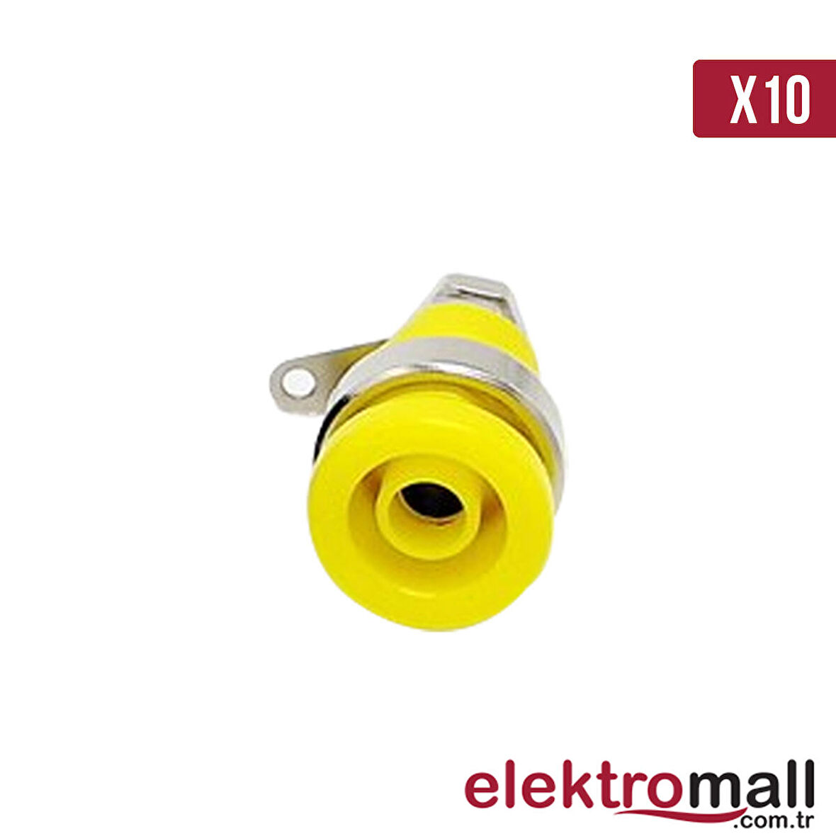 4mm Korumalı Sarı Born Jack - 10 Adet