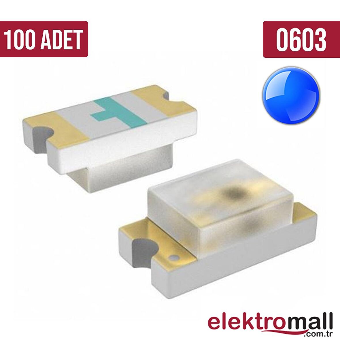 0603 Mavi SMD LED 100 ADET