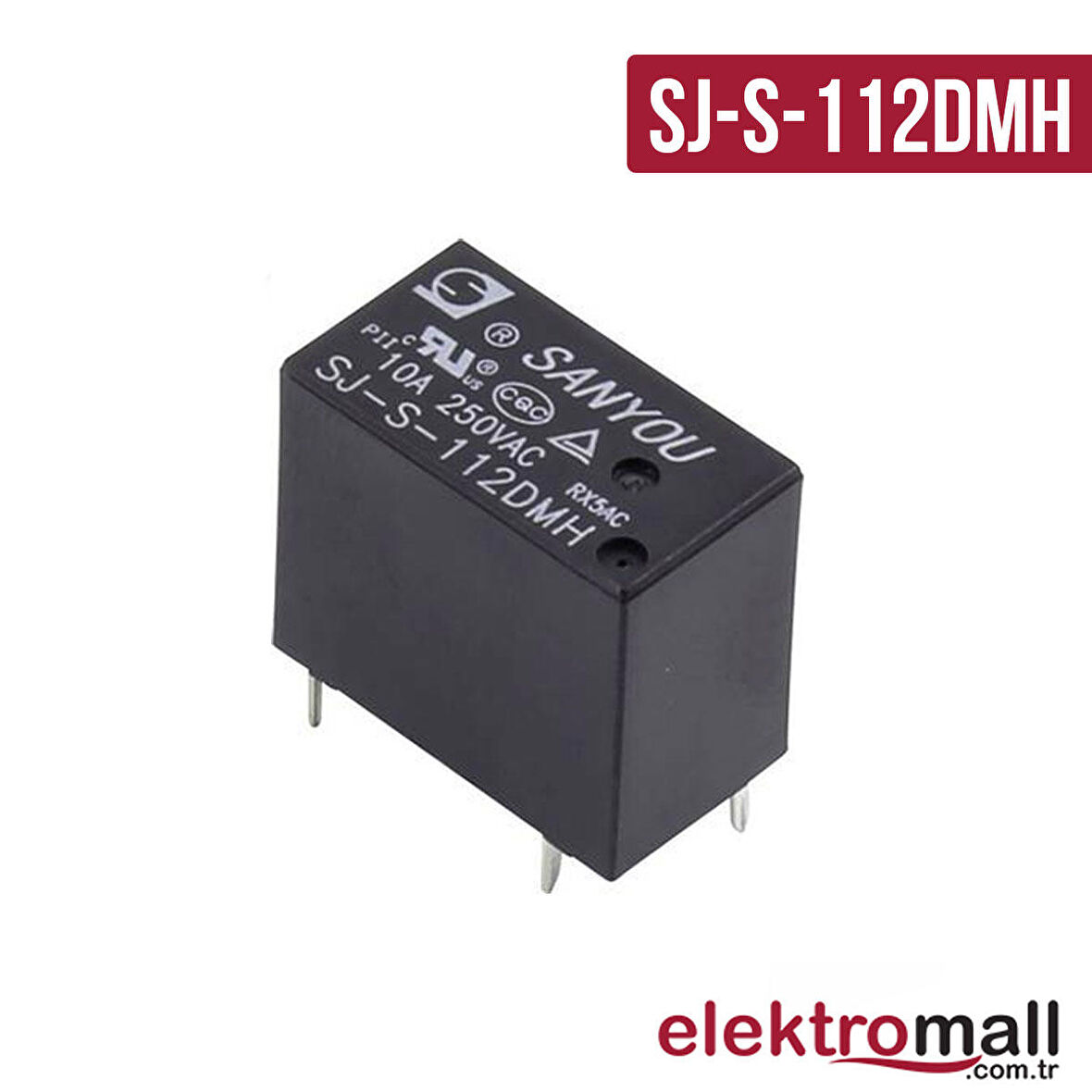 SJ-S-112DMH 12V RÖLE 10A 250VAC 4 PİN 