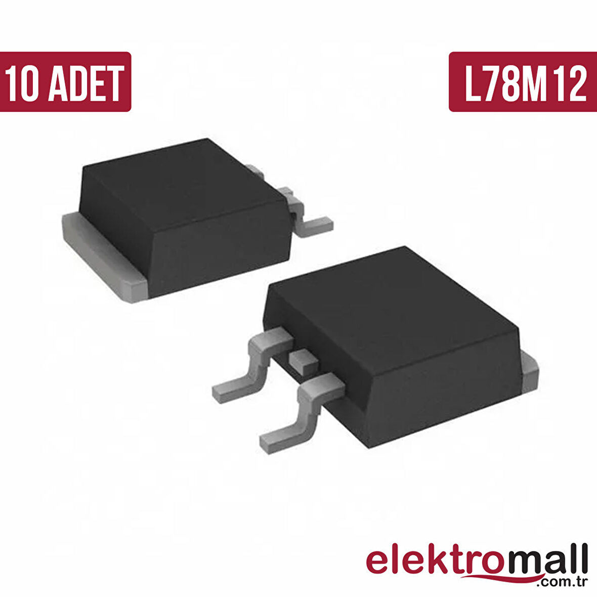 L78M12 12V 1.5A DPAK Smd Regülatör-10 Adet