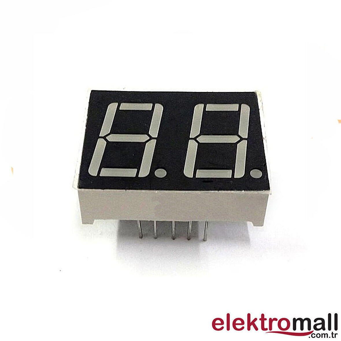 0.39 İNÇ (10 mm) 2 BASAMAKLI KIRMIZI ANOT 7 SEGMENT GÖSTERGE - 3 ADET