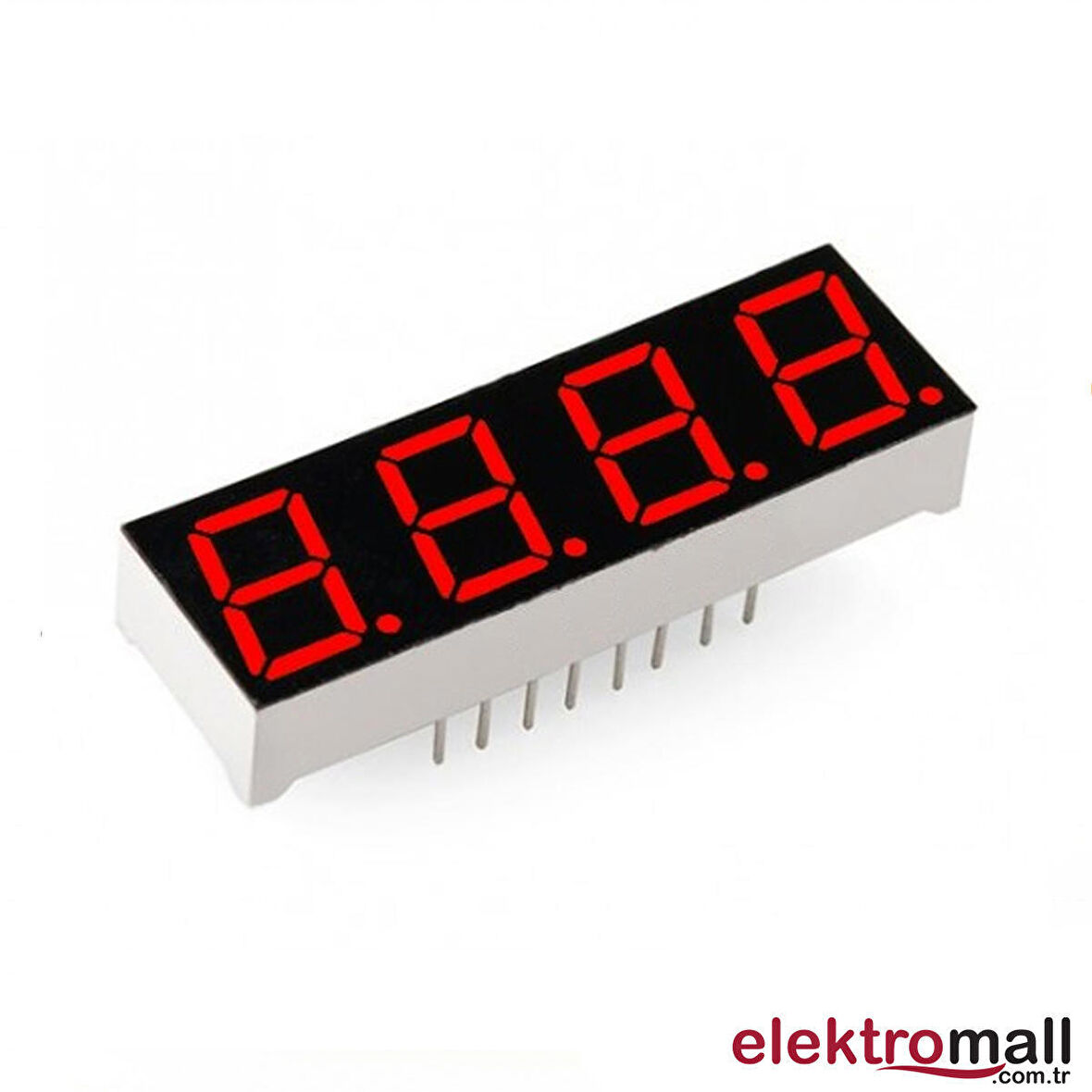 0.39 İNÇ 4 BASAMAKLI KIRMIZI KATOT 7 SEGMENT GÖSTERGE