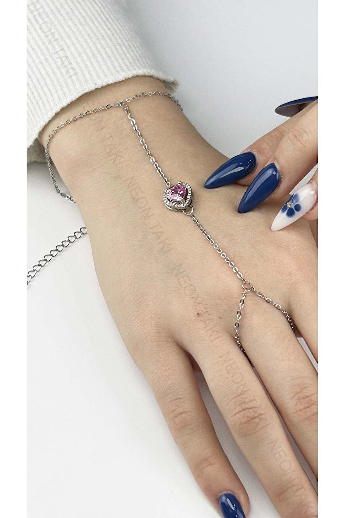 Zirkon Taşlı, Paslanmaz Çelik Pan Şahmeran 1, Gümüş Renk