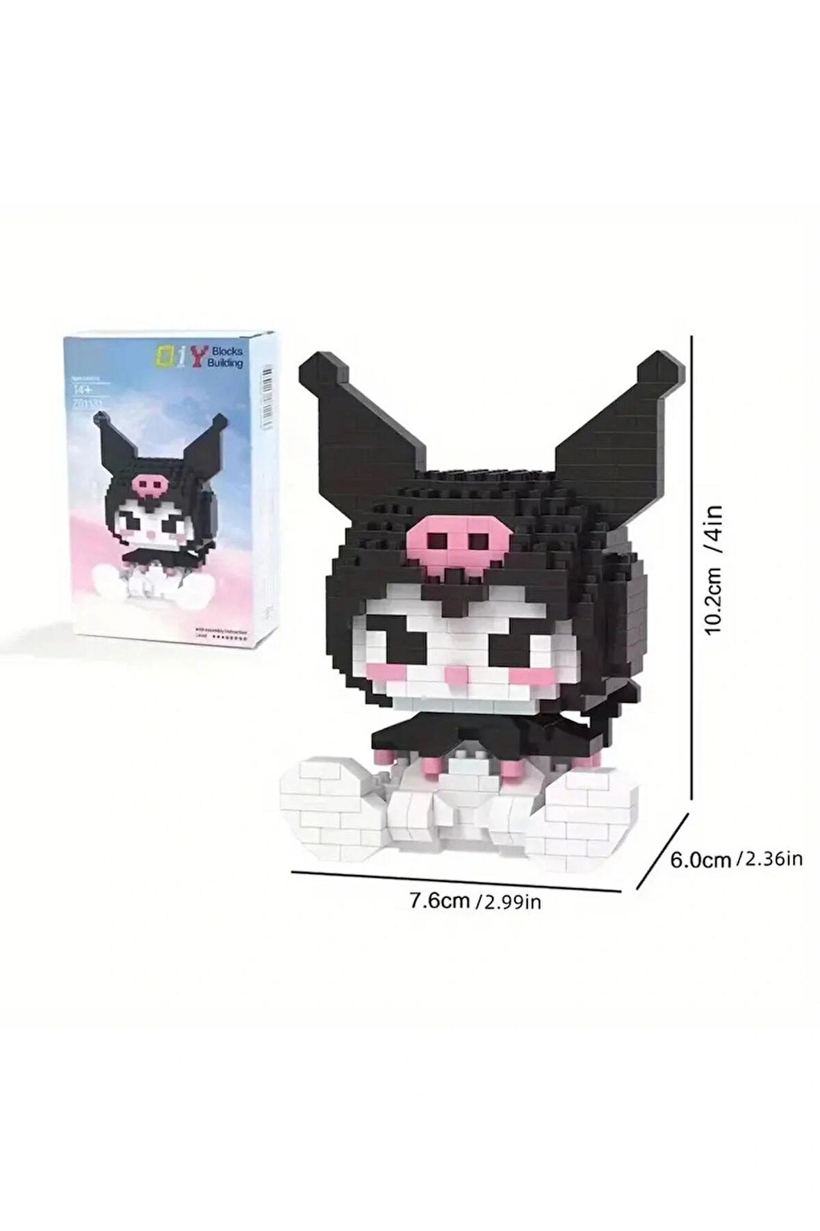 Kuromi Lego - Kuromi Karakter Yapı Taşları Seti - Eğitici Bulmaca, Oyuncak - Doğumgünü ve Özel Günler İçin Güzel Bir Hediye