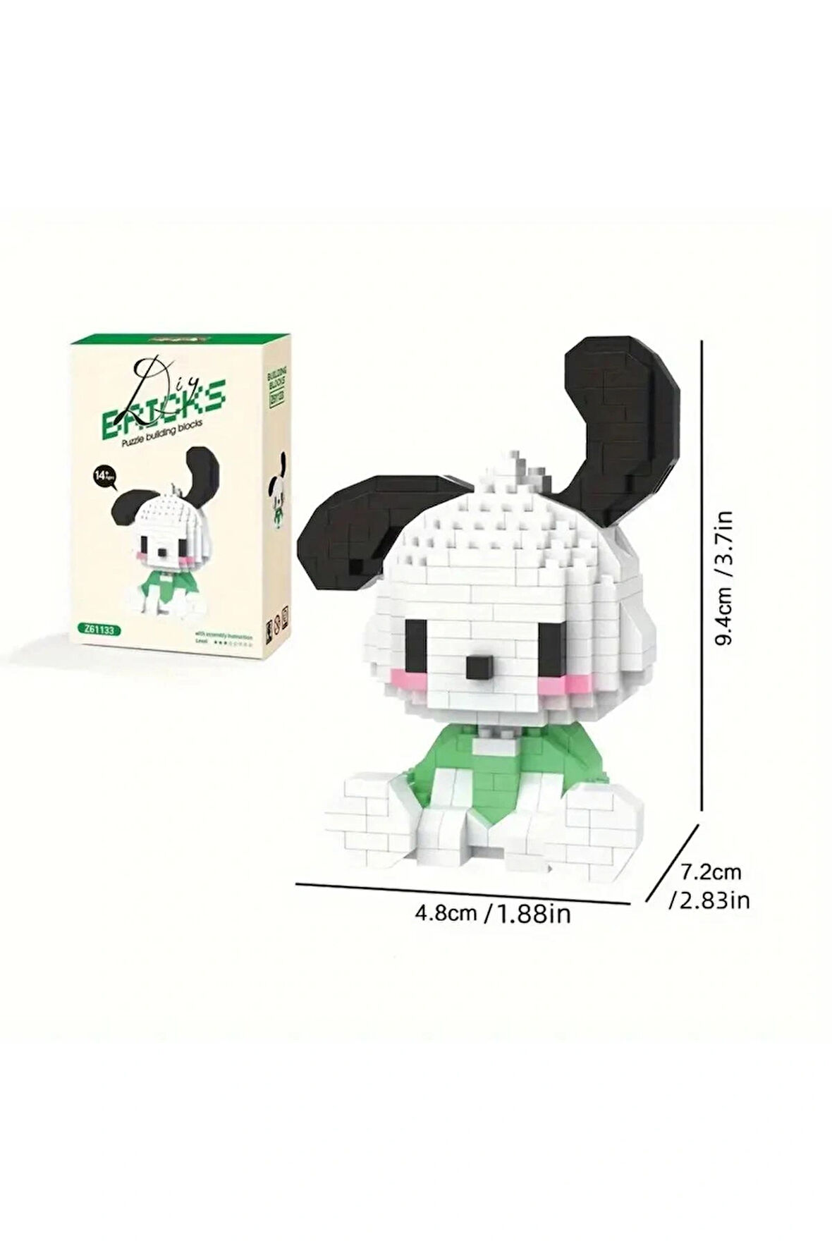 Pochacco Lego - Pochacco Karakterli Yapı Taşları Seti - Eğitici Bulmaca Oyuncak, Doğumgünü, Özel Zamanlar İçin Güzel Bir Hediye