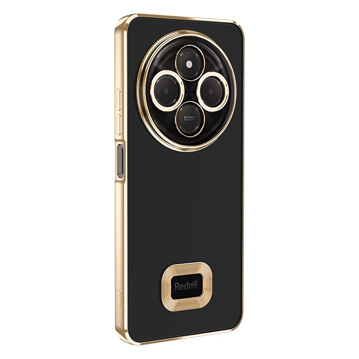 Xiaomi Redmi 14C 4G Kılıf Kamera Korumalı Logo Gösteren Omega Kapak