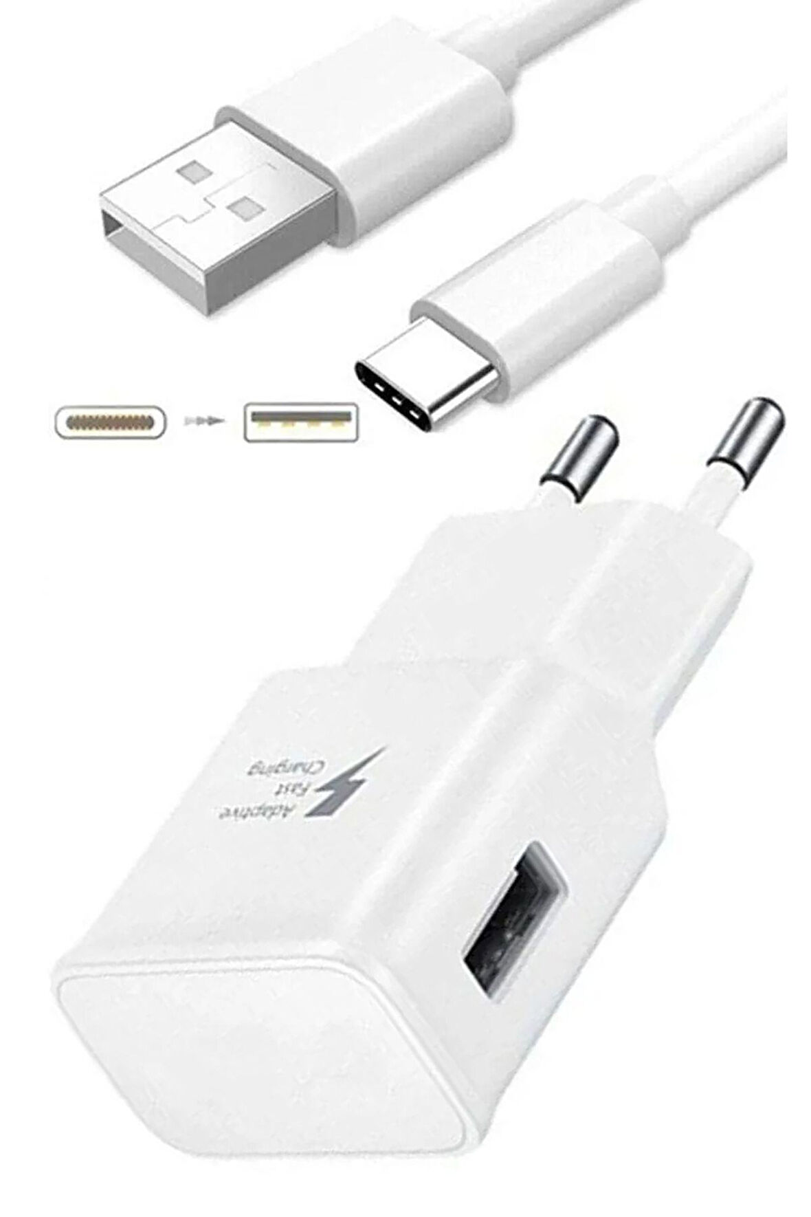 Galaxy A40 A41 A42 A50 A50s A51  Şarj Aleti Type-C (Orijinal Subzero) SET -  SBZ-SG57