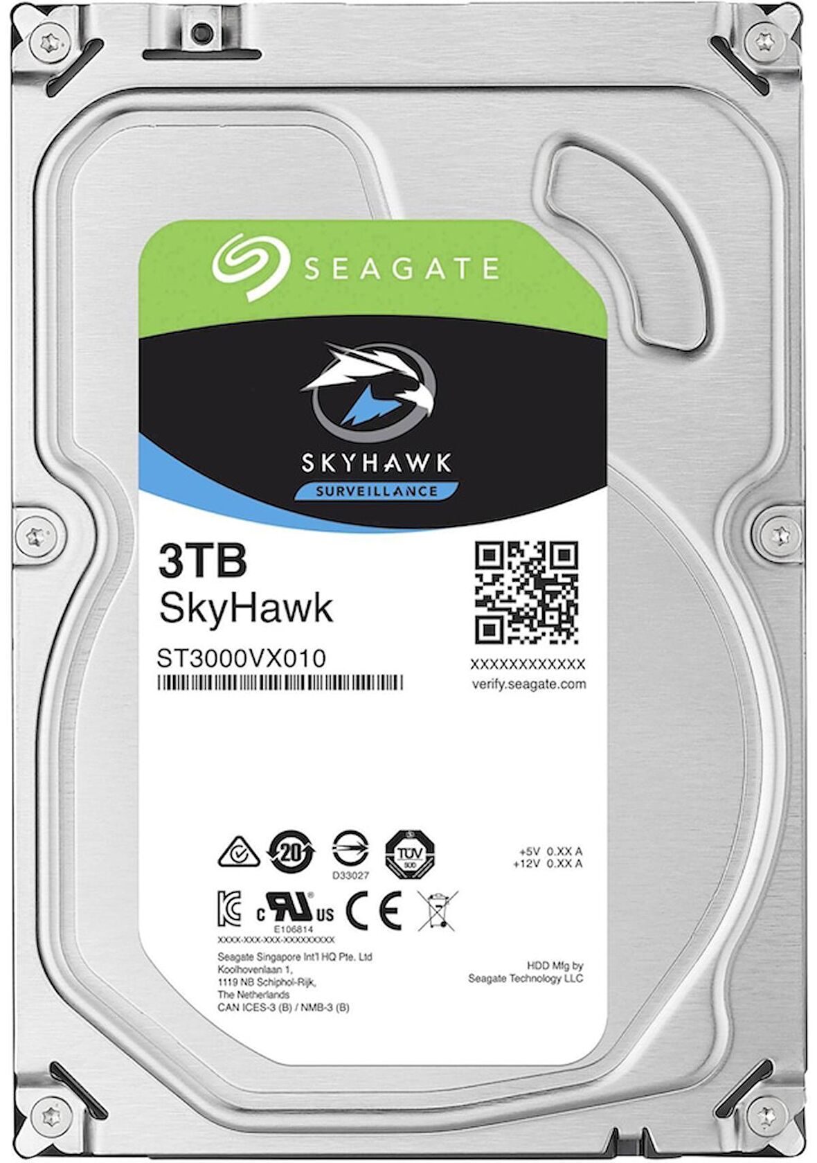 Seagate SkyHawk ST3000VX010 3 TB 3.5" 5900 RPM 64 MB SATA 3 PC HDD