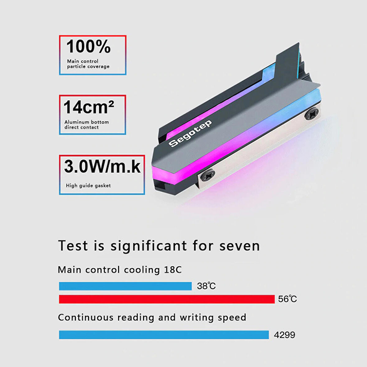 Segotep M.2 SSD Soğutucu Argb