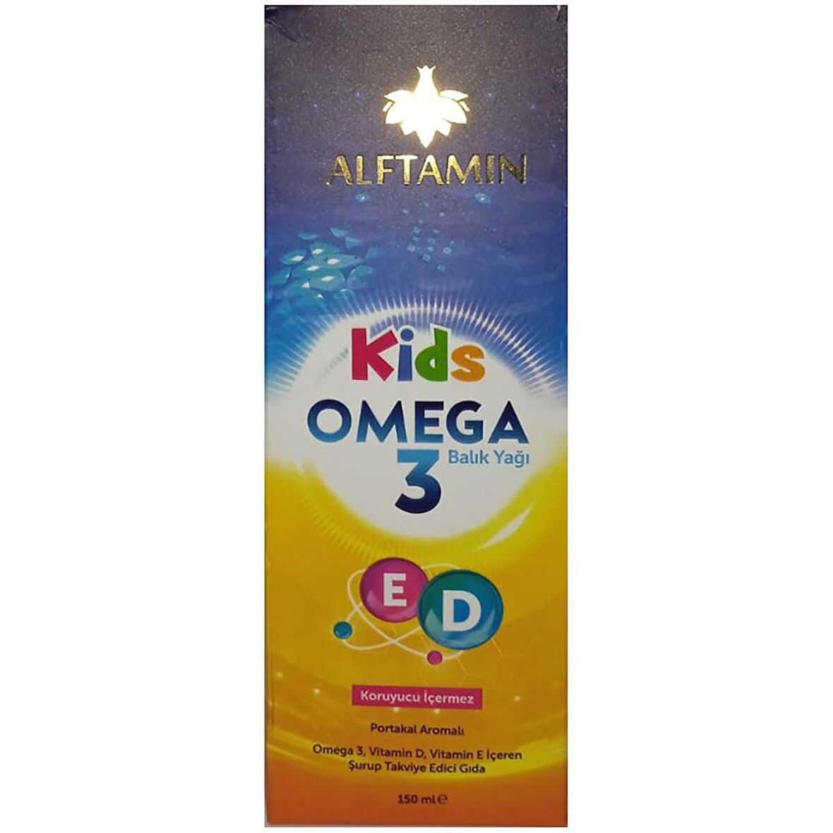 Aftamin Kids Portakallı Omega 3 Balık Yağı Şurup 150 Ml 