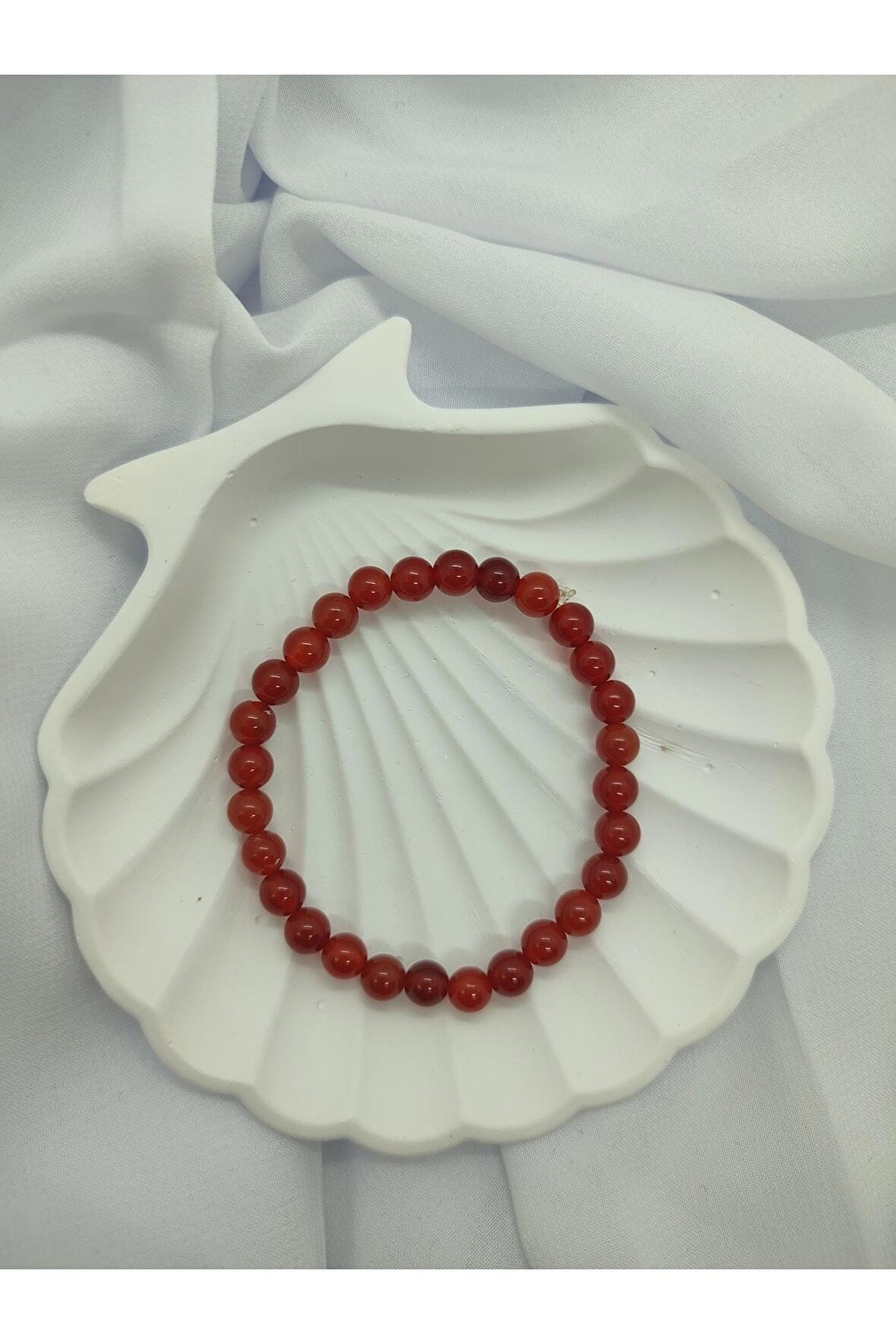 Kırmızı Akik Doğal Taş Bileklik