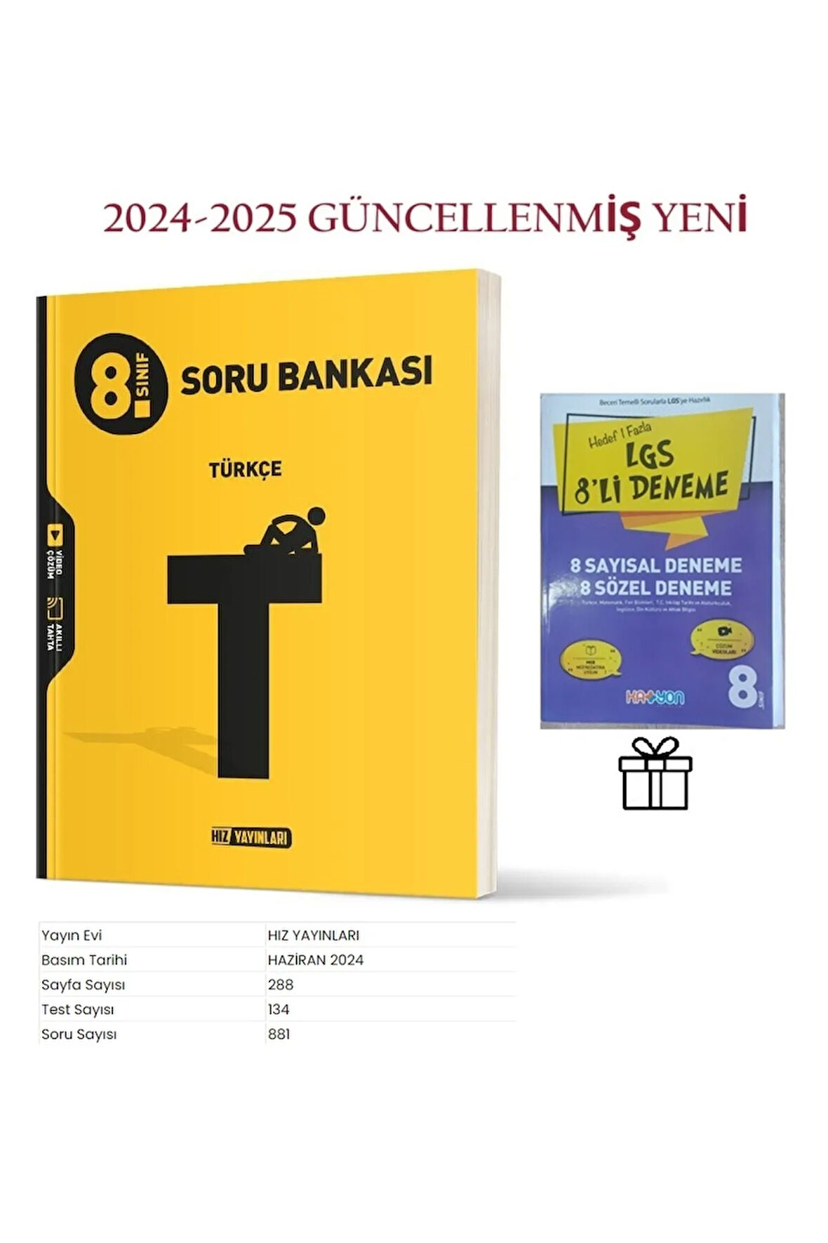 8. Sınıf Türkçe Soru Bankası ve Lgs 8'Li Deneme 2024-2025 Yenilenmiş