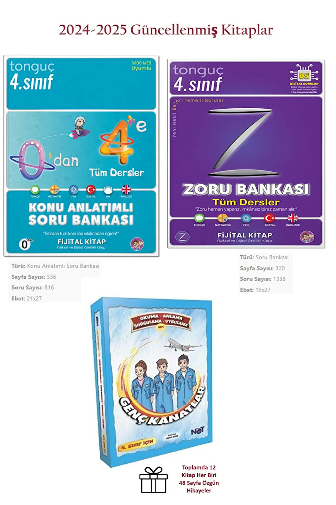 4. Sınıf 0'dan 4'e Konu Anlatımlı Soru Bankası ve Tüm Dersler Zoru Bankası+Hikaye Okuma Seti Hediye!