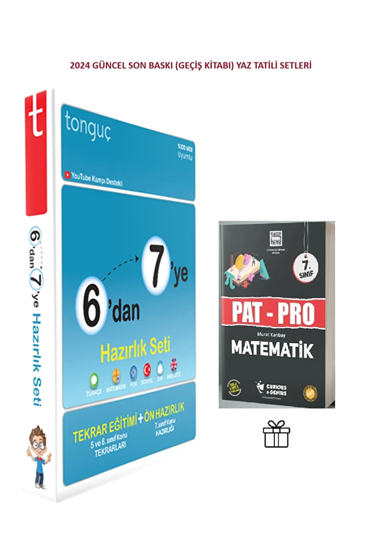 6'dan 7'ye Hazırlık Seti (Yaz Tatili) ve Pat-Pro Matematik Soru Bankası Kitabımız Hediye !!!