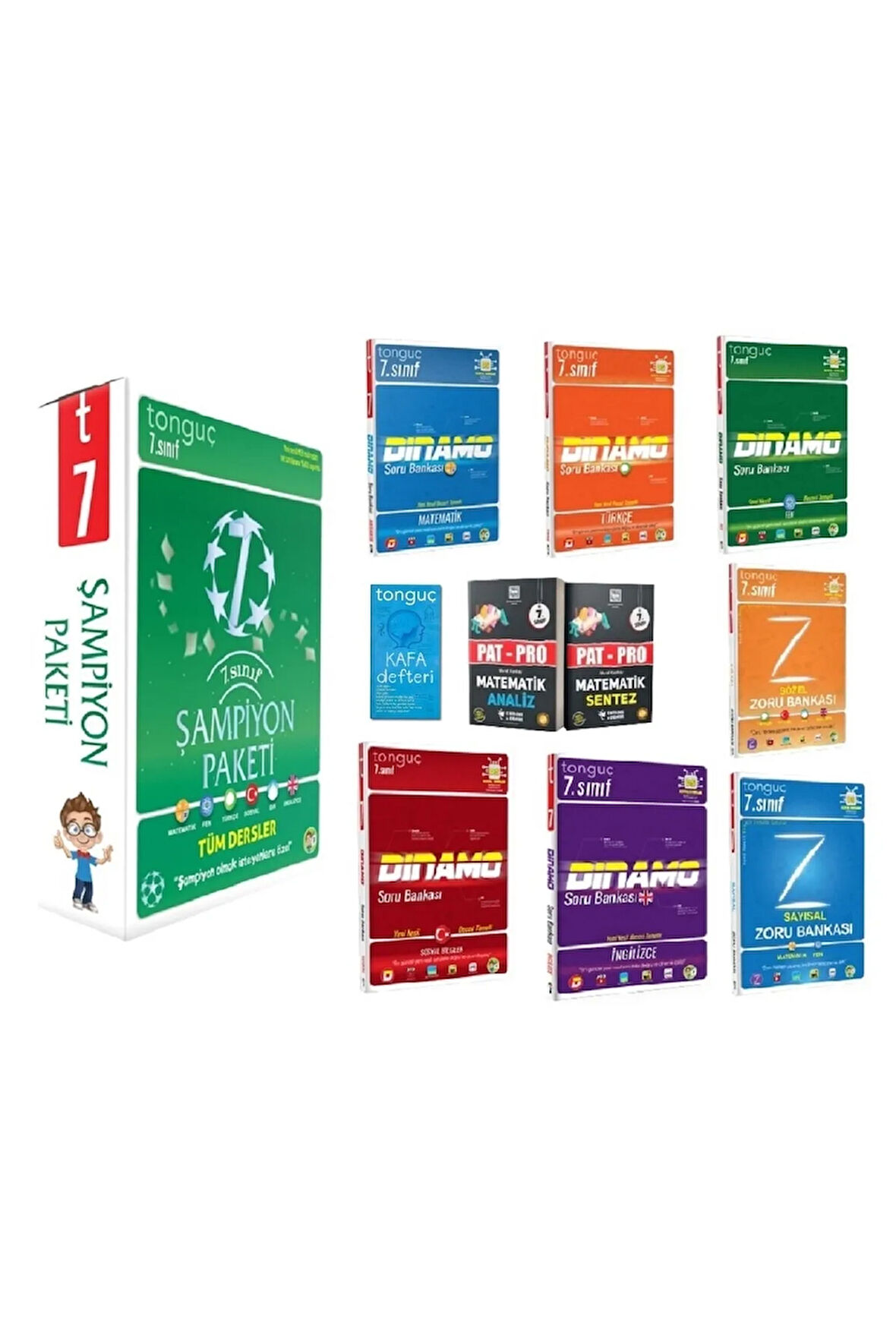7. Sınıf Şampiyon Paketi Ve Pat-pro Matematik Soru Bankası Ve Kafa Defteri Hediyemiz
