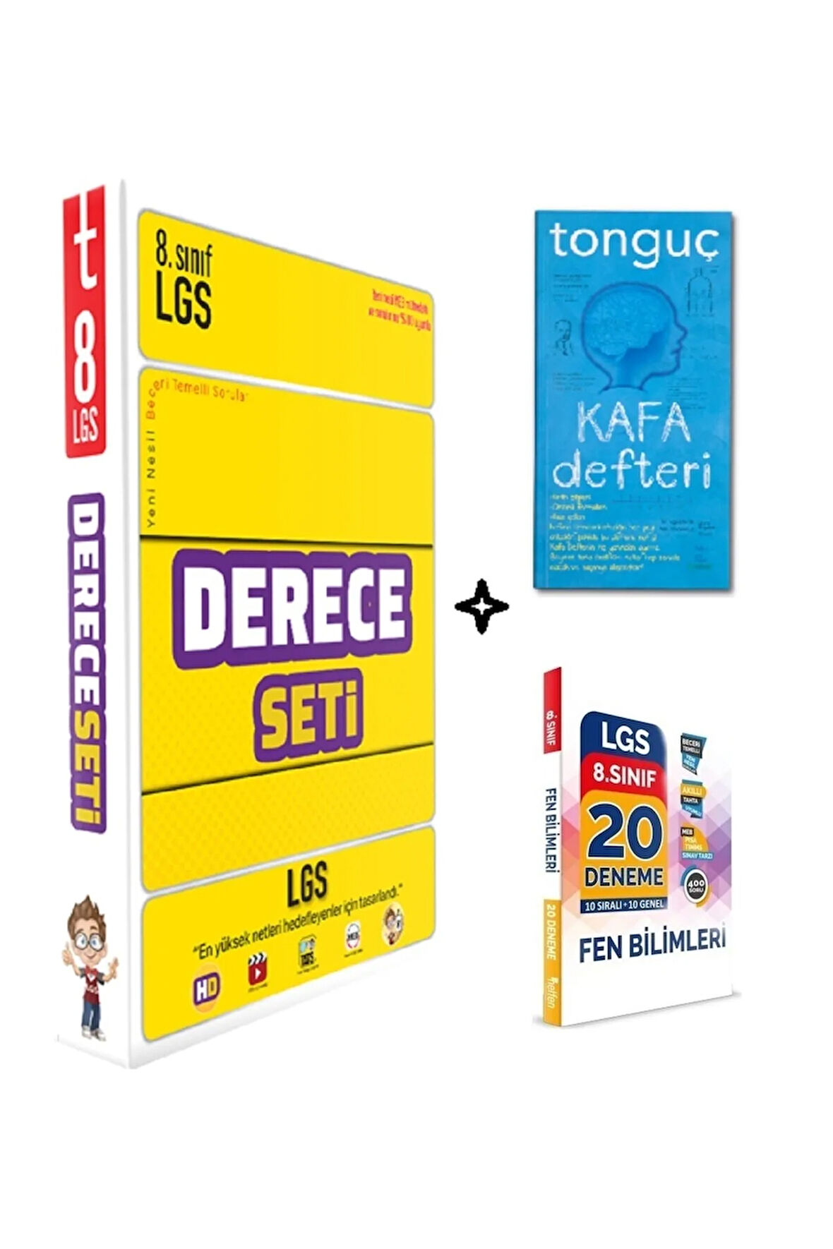 Lgs Derece Seti Ve Kafa Defteri+20'li Deneme Hediyeli Büyük Fırsat Seti