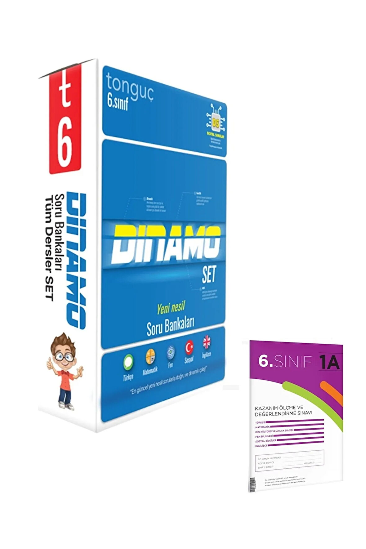 6. Sınıf Dinamo Tüm Dersler Soru Bankası Seti 5 Kitap Türkçe Matematik Fen Sosyal Ingilizce Ve K.d.s
