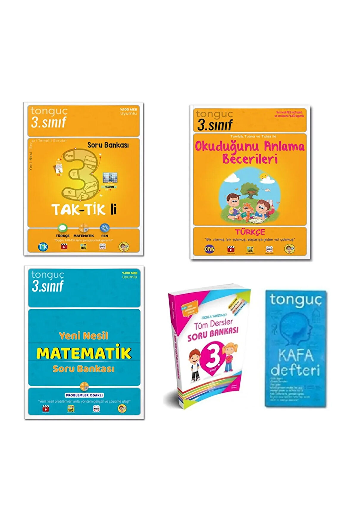 3. Sınıf Taktikli - Türkçe Okuduğunu Anlama Becerileri - Yeni Nesil Matematik Soru Bankası Seti 2024