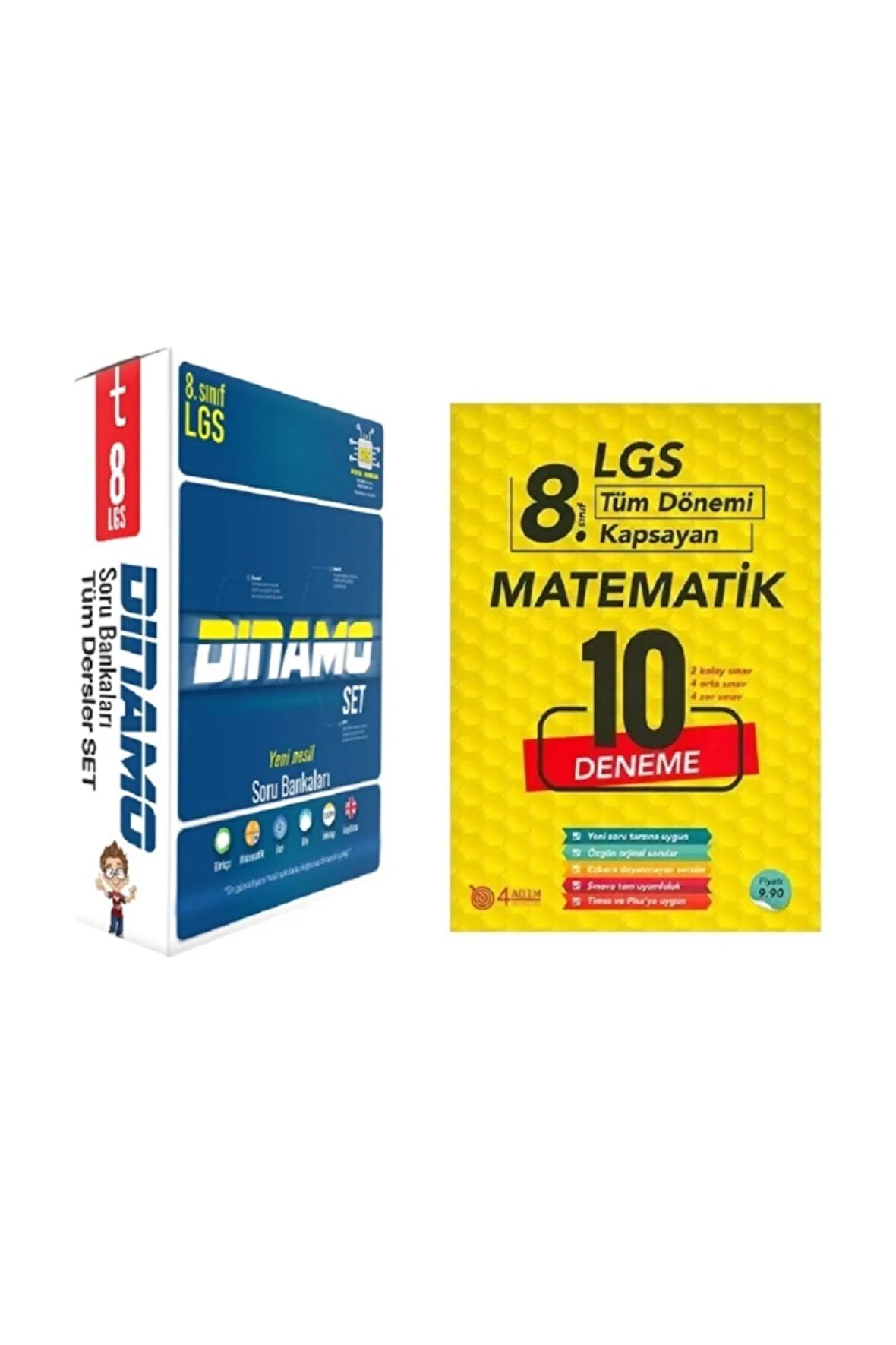 8. Sınıf Dinamo Tüm Dersler Soru Bankası Seti Ve Lgs Matematik 10'lu Deneme