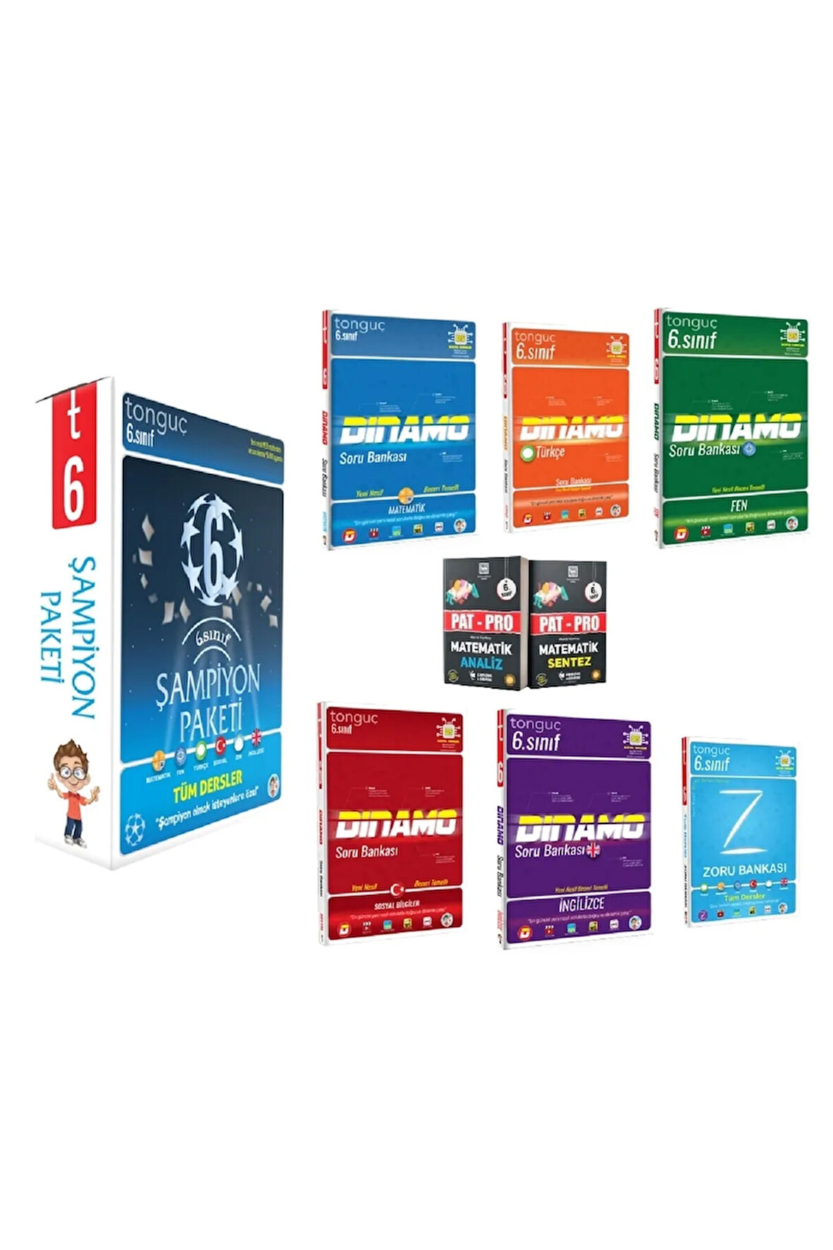 6. Sınıf Şampiyon Paketi Ile Pat-pro Matematik Seti Hediye (toplam 8 Kitap)