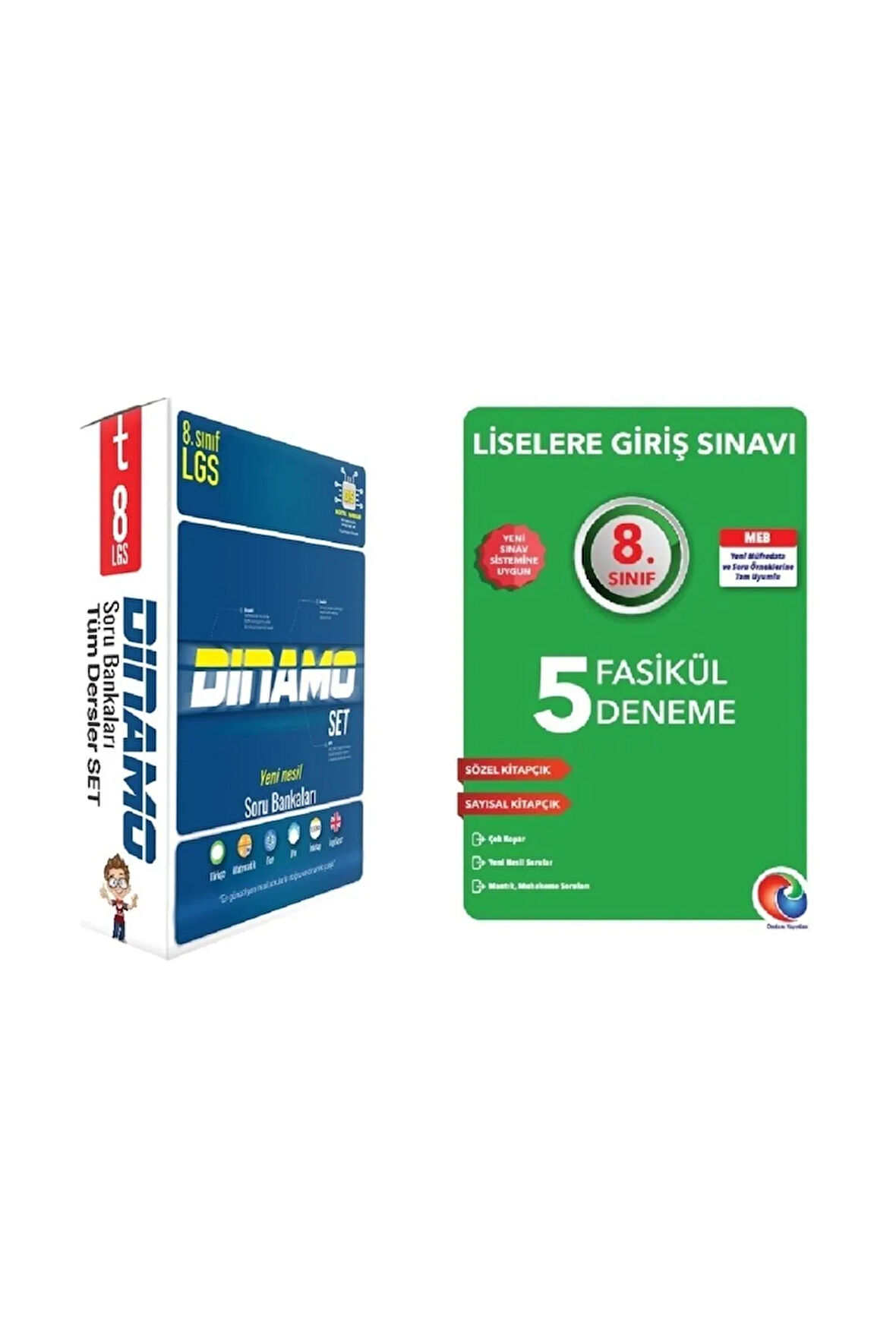Tonguç 8. Sınıf Dinamo Tüm Dersler Soru Bankası Seti Ve 5'li Genel Deneme (1 Set 6 Kitap + 1 Kitap)