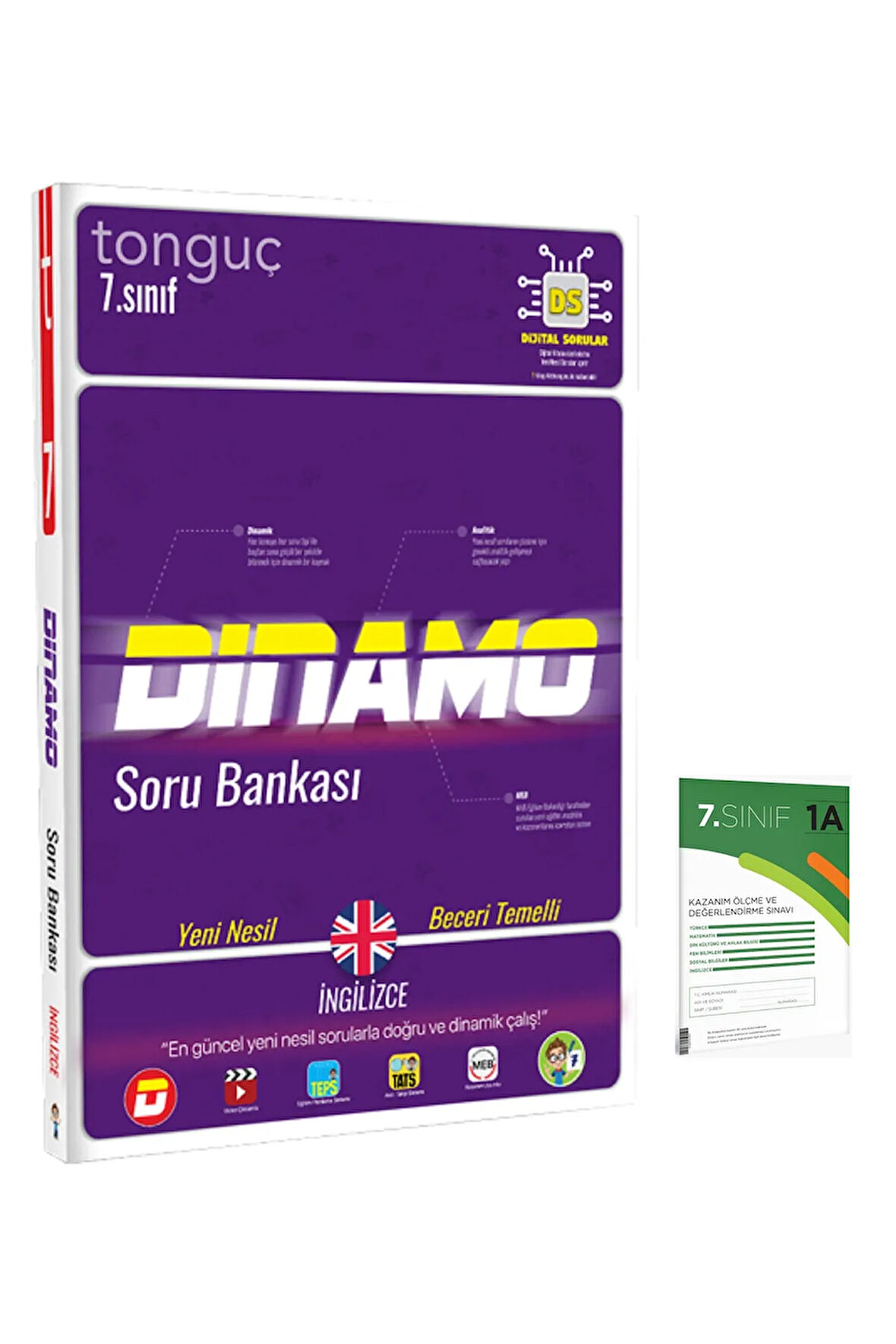 Tonguç 7. Sınıf Dinamo Ingilizce Soru Bankası (1 Kitap+1 Deneme)
