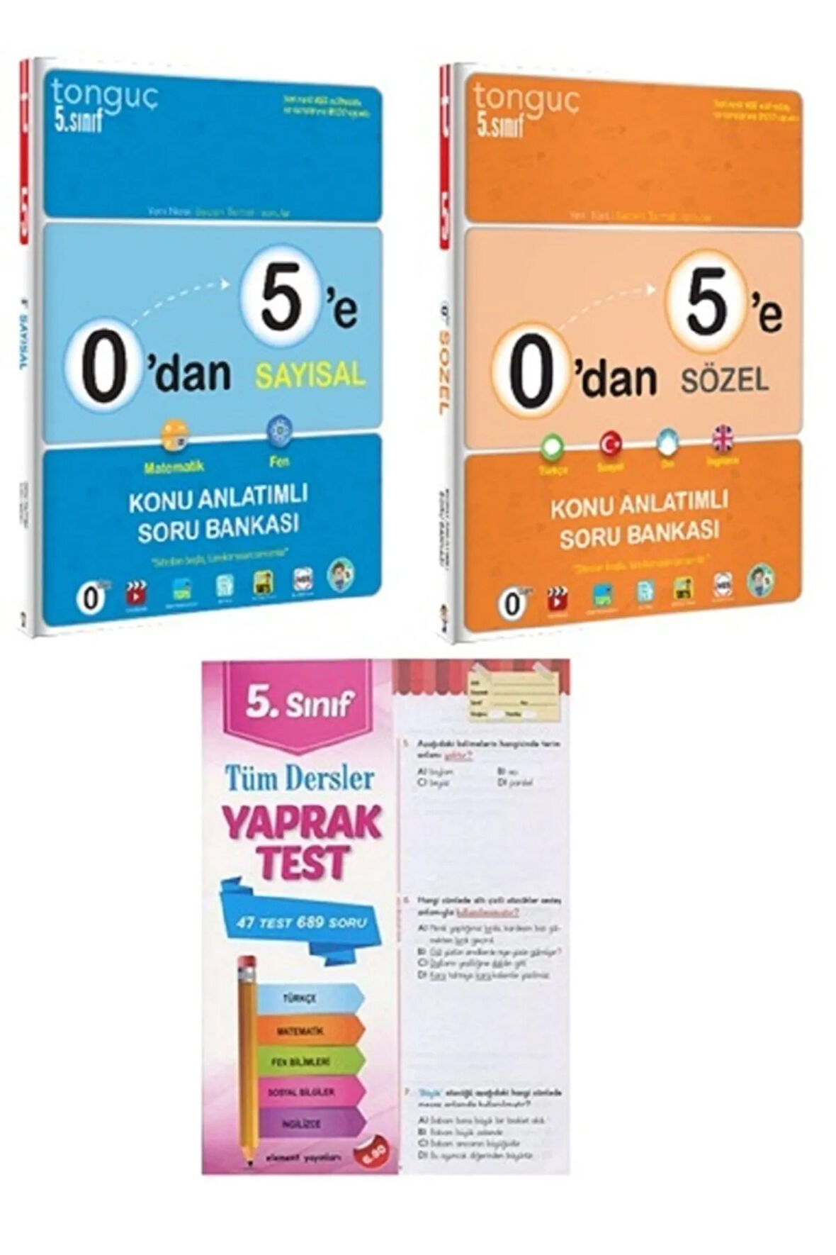 0´dan 5´e Sayısal Ve Sözel Konu Anlatımlı Soru Bankası Seti