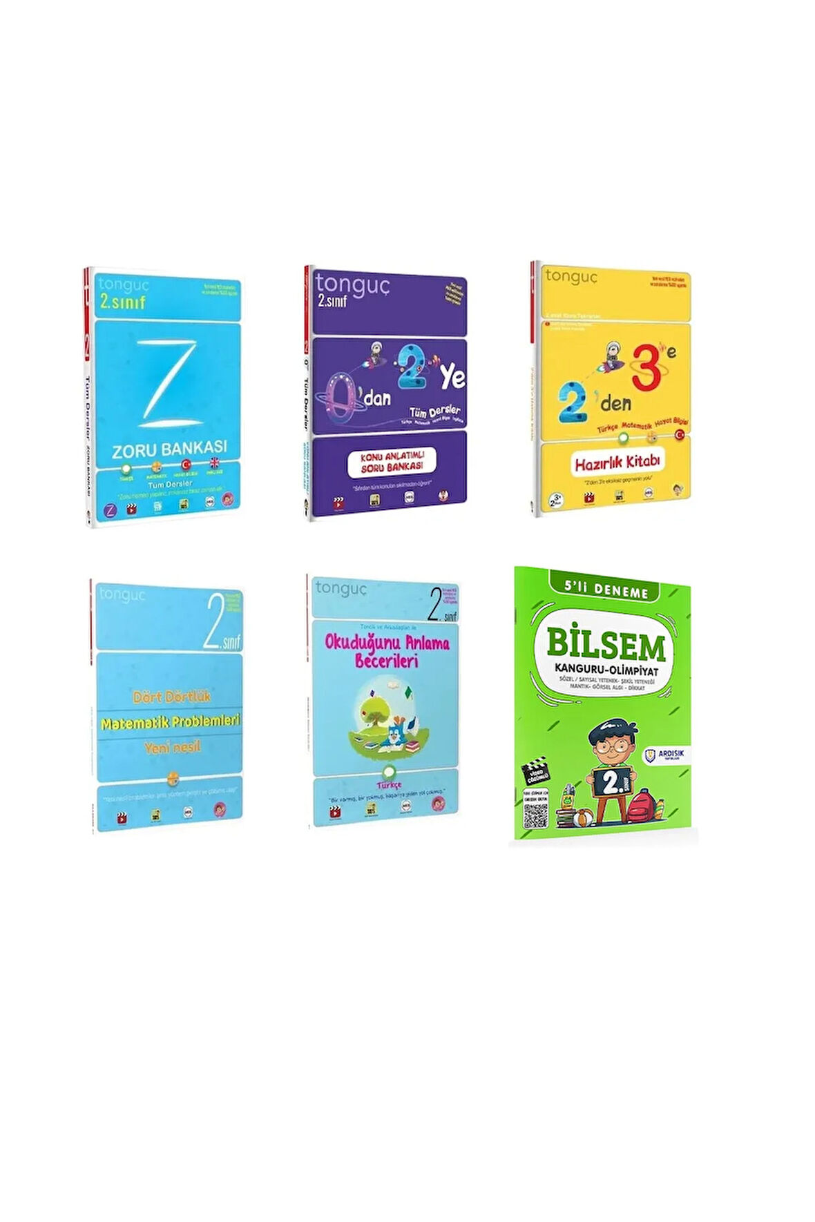 Tonguç 2. Sınıf Tüm Dersler Şampiyon Seti (5 Adet Kitap + 1 Y.test)