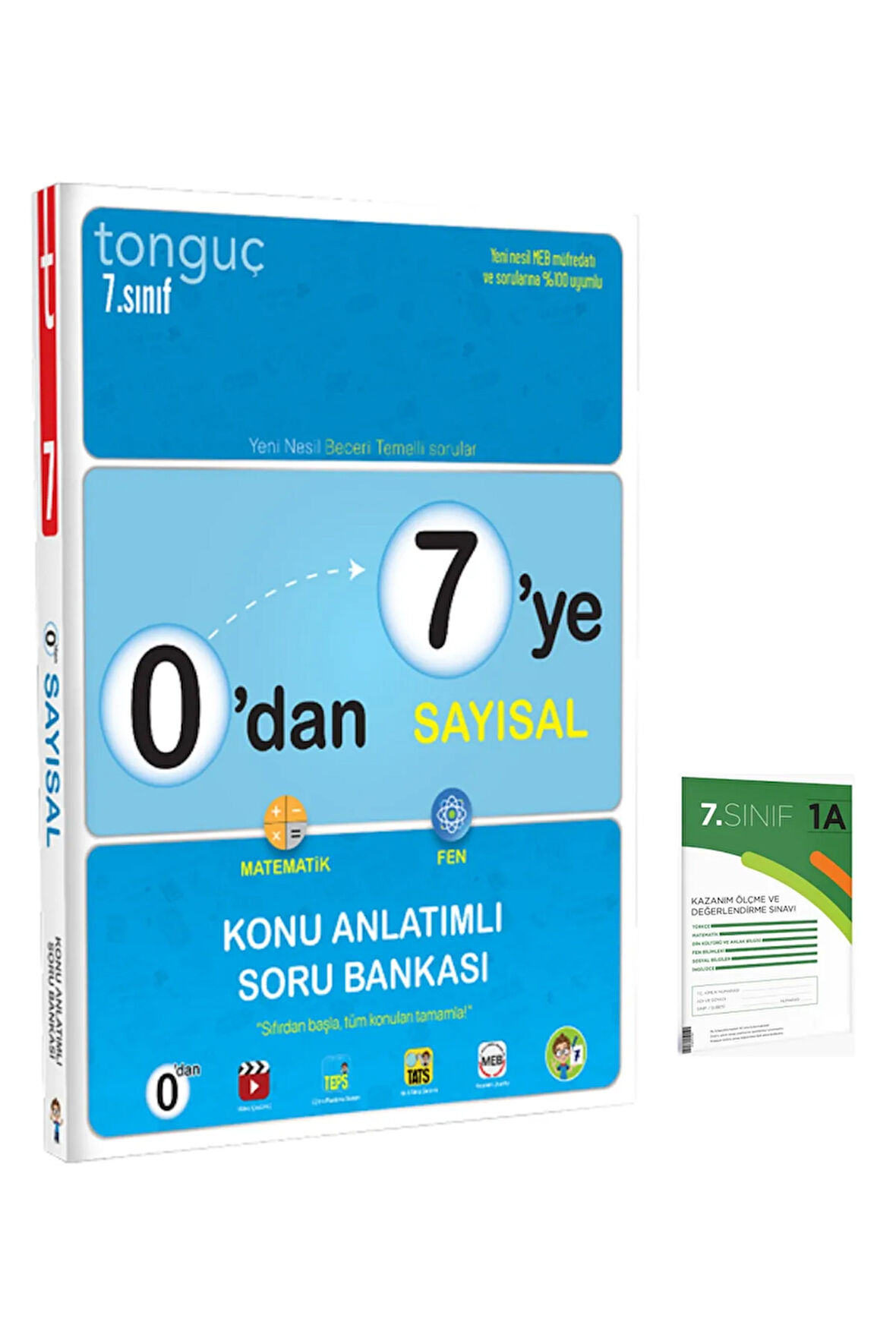 Tonguç 7. Sınıf 0'dan 7'ye Sayısal Konu Anlatımlı Soru Bankası (1 Kitap+1 Deneme)