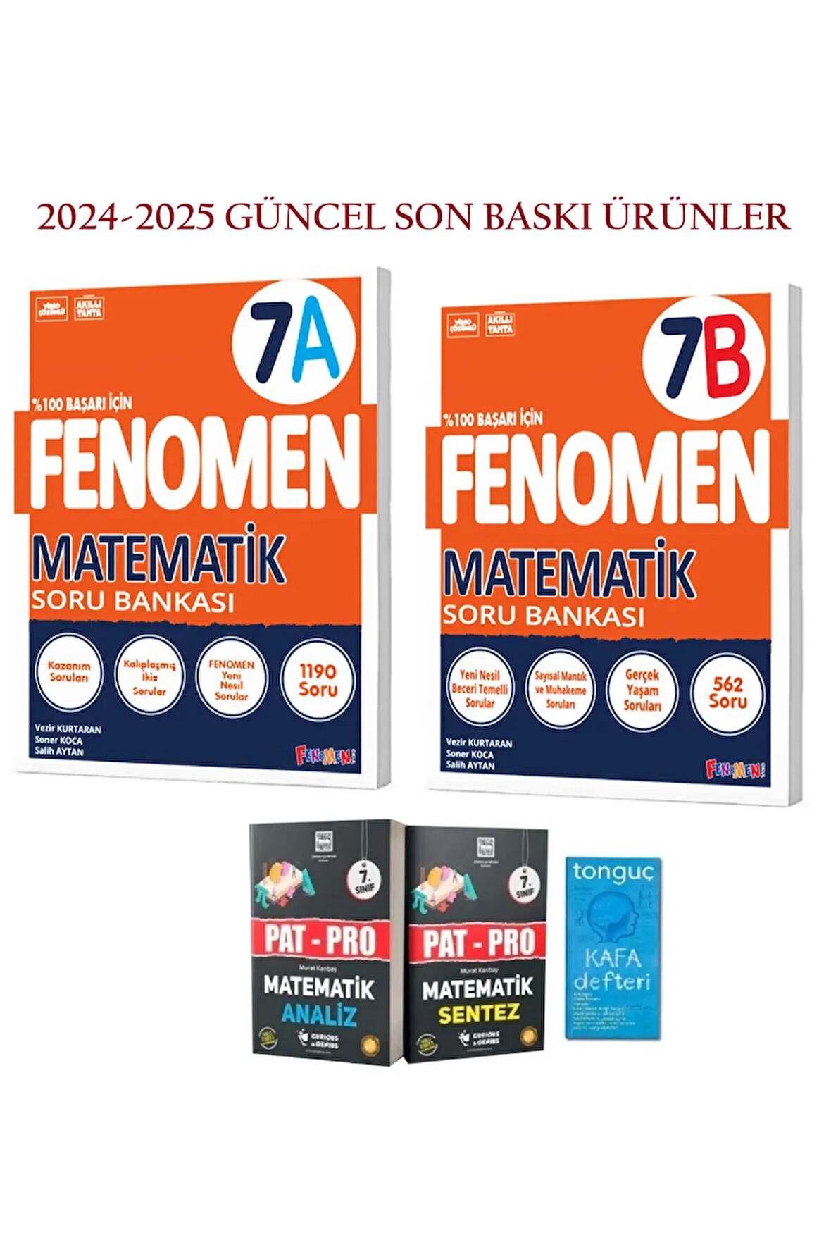 7. Sınıf Fenomen Matematik Soru Bankası (a) Ve (b) Ile Pat-pro Yeni Nesil Matematik Soru Bankası