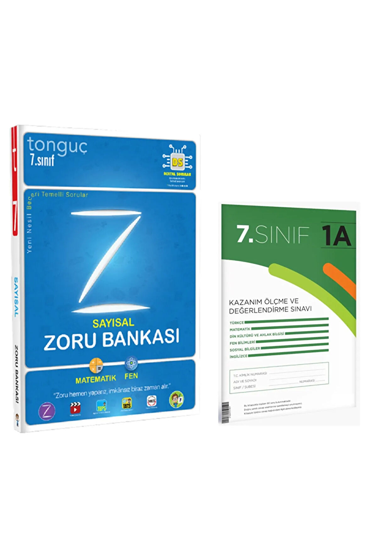 7. Sınıf Sayısal Zoru Bankası Ve Kazanım Ölçme Ve Değerlendirme Sınavı (2 Adet)