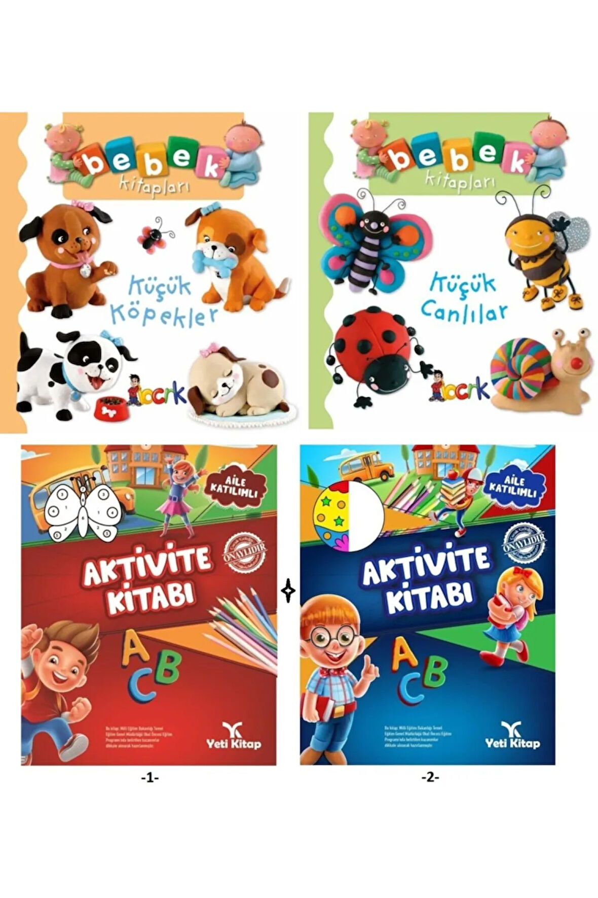 Bebek Kitapları (2 Kitap) Ve Yeti Kitap Aktivite Kitabı (2 Kitap)