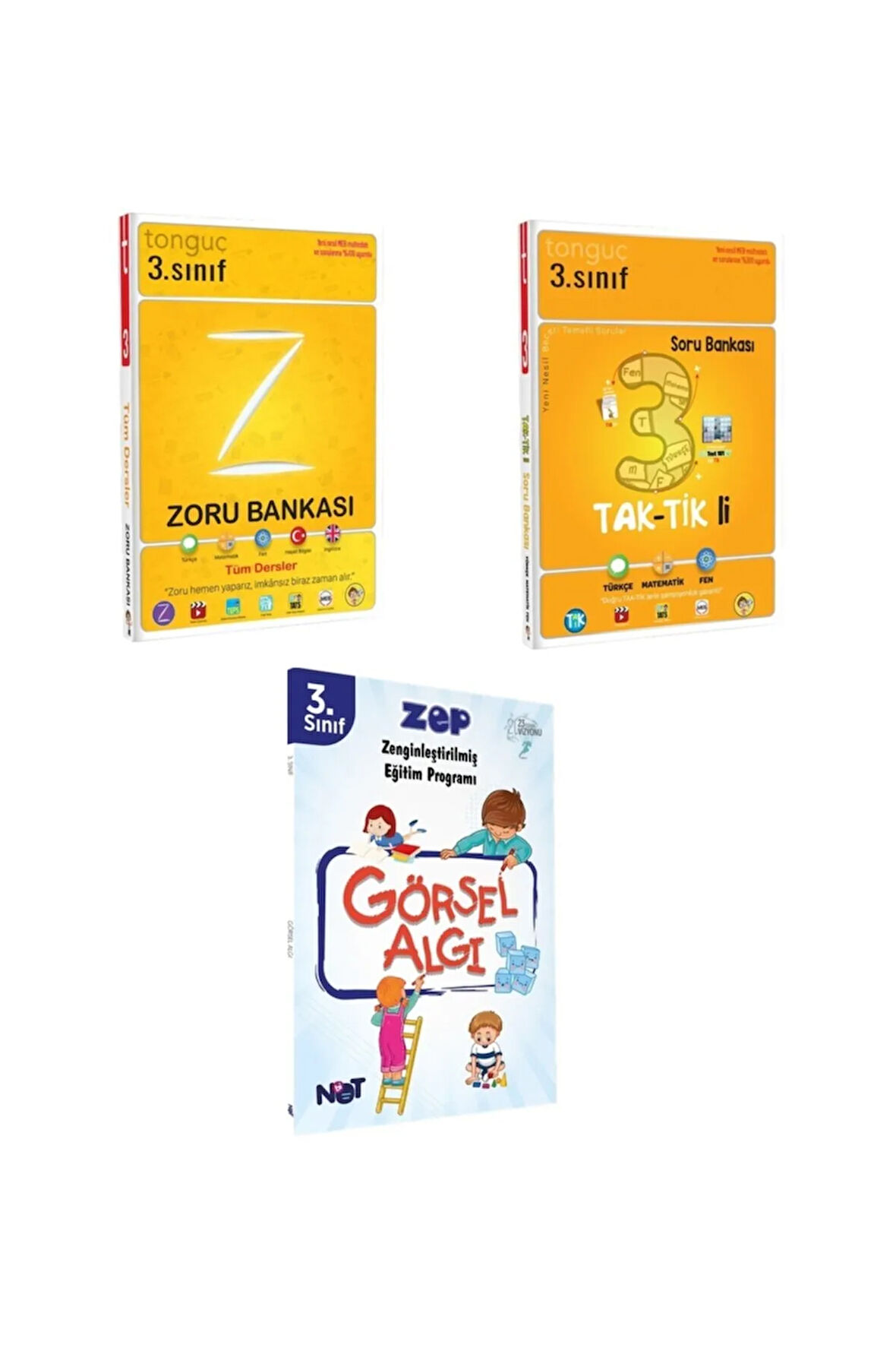 3. Sınıf Tüm Dersler Zoru Bankası Ve 3. Sınıf Taktikli Soru Bankası (3 Kitap)