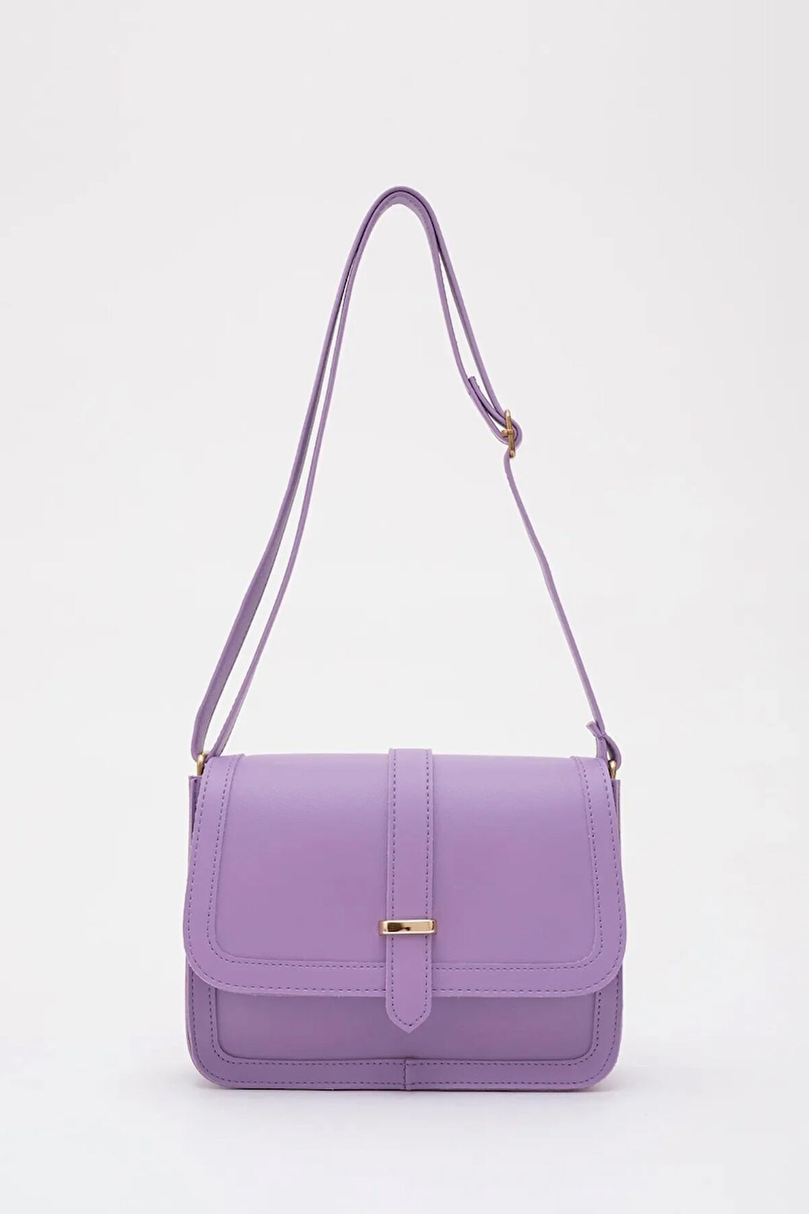 Suni Deri İç Fermuar Cepli Çıtçıt Kapamalı Şık ve Ergonomik Kol ve Omuz Çantası